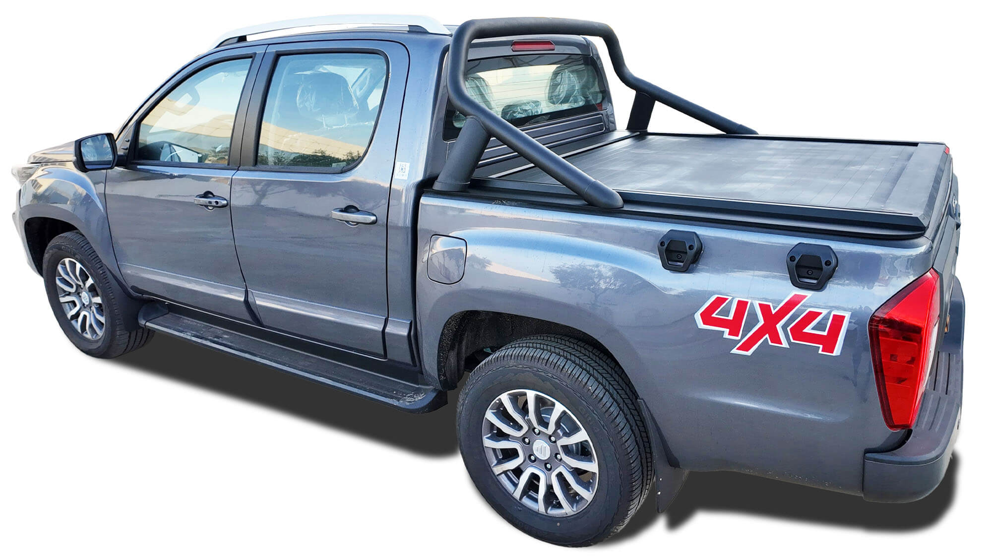 Tessera Roll+ Laderaumabdeckung "Basic" für Foton Tunland G7 2019+ mit OEM Rollbar TESS 14401 ROLL black matt
