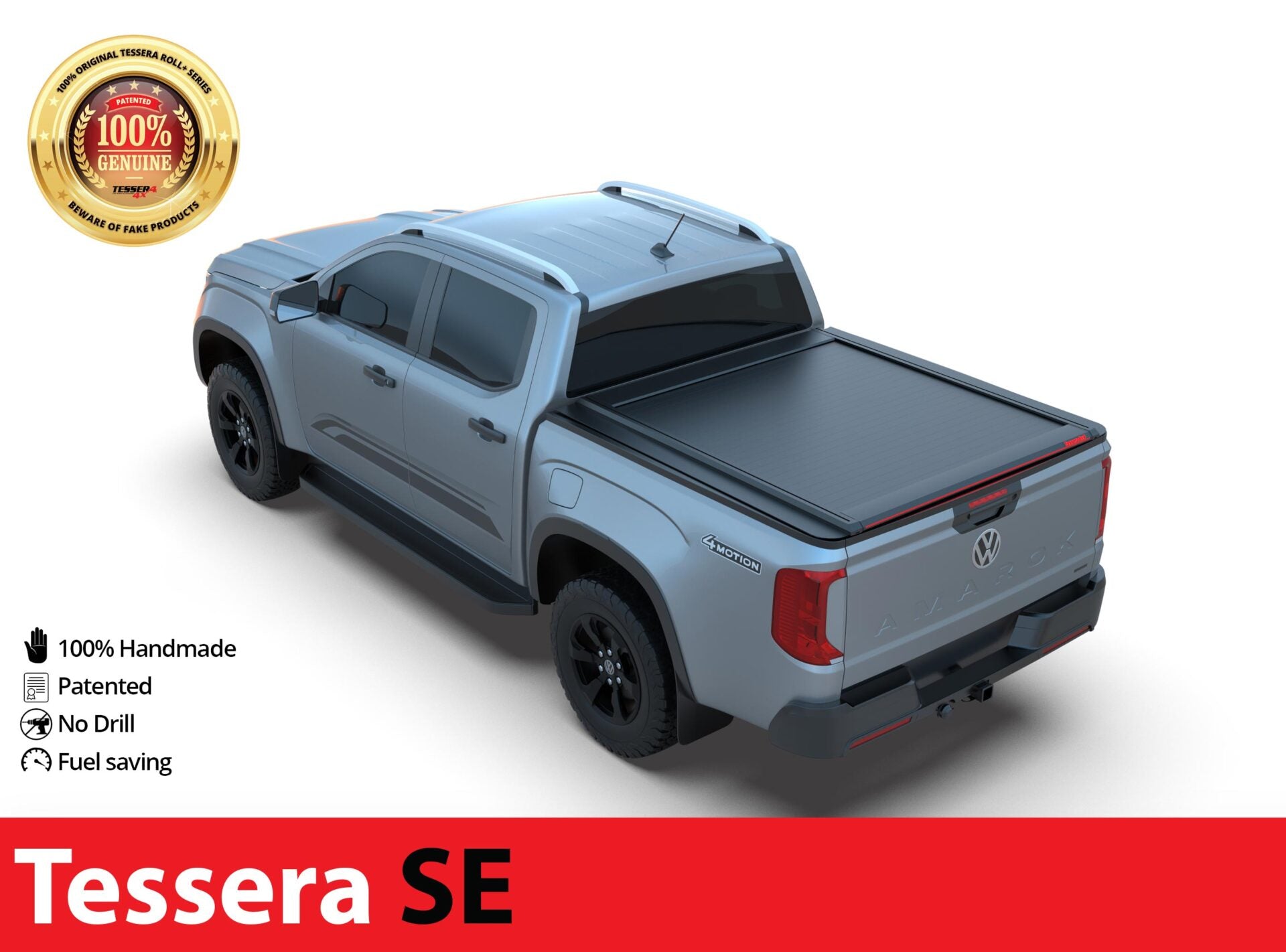 Laderaumabdeckung Tessera SE für Volkswagen Amarok 2023+ D/C Double Cab TESS 15011 ROLL black matt