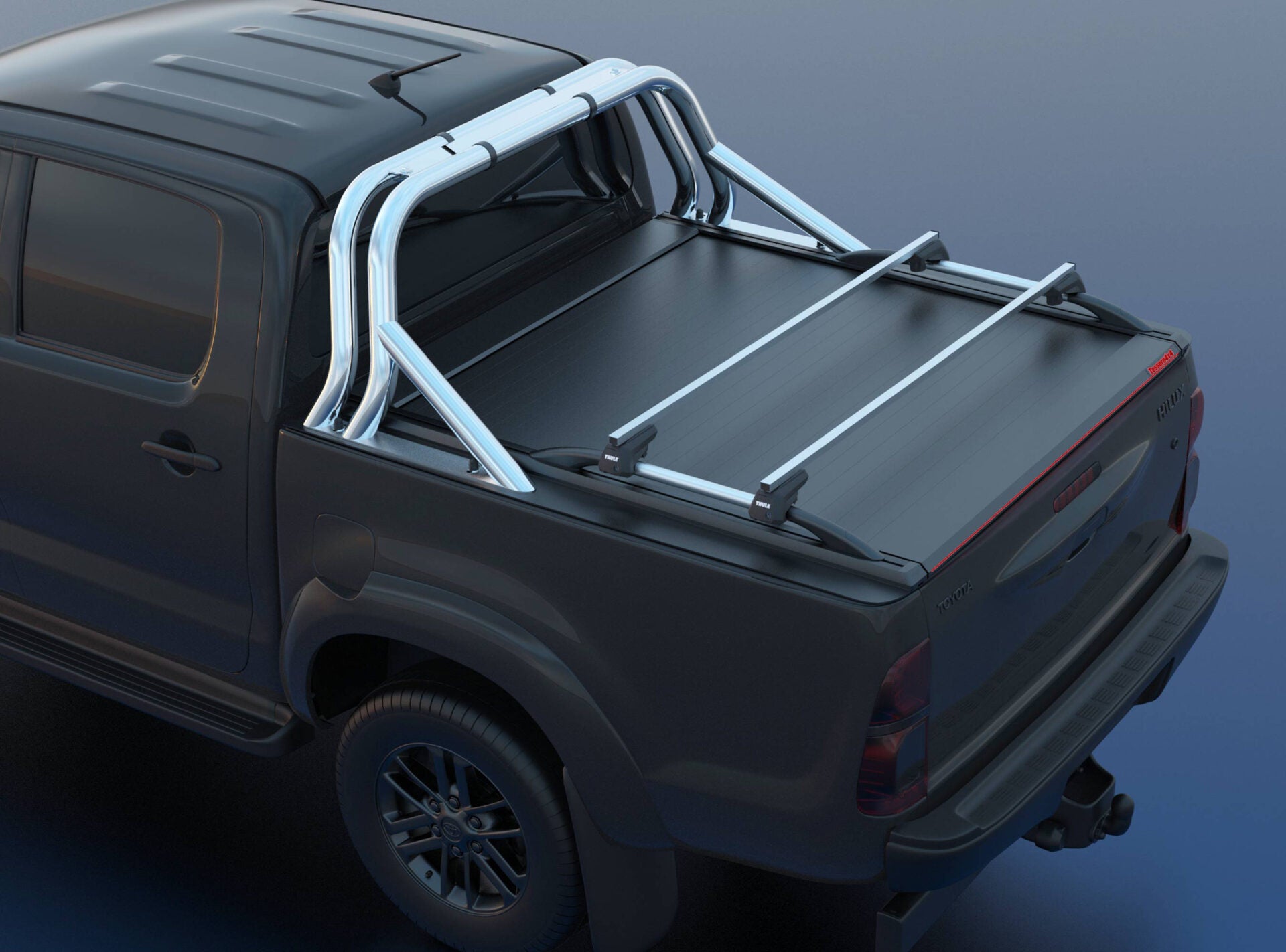 Laderaumabdeckung Tessera SE für Toyota Hilux (Vigo) '03-2005->'06-2016 D/C TESS 150 SE black matt