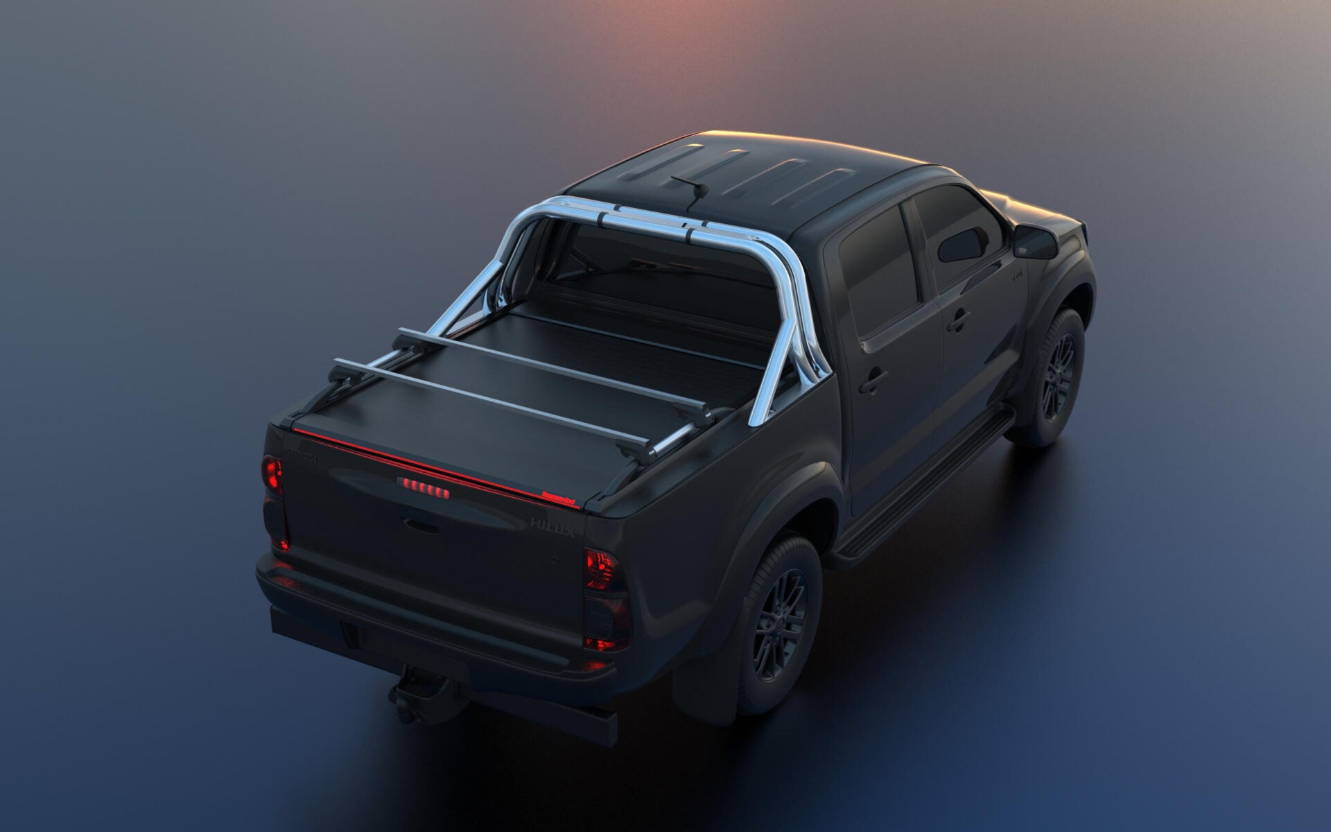 Tessera Roll+ Laderaumabdeckung "Basic" für Toyota Hilux (Vigo) '03-2005->'06-2016 D/C TESS 140 ROLL black matt