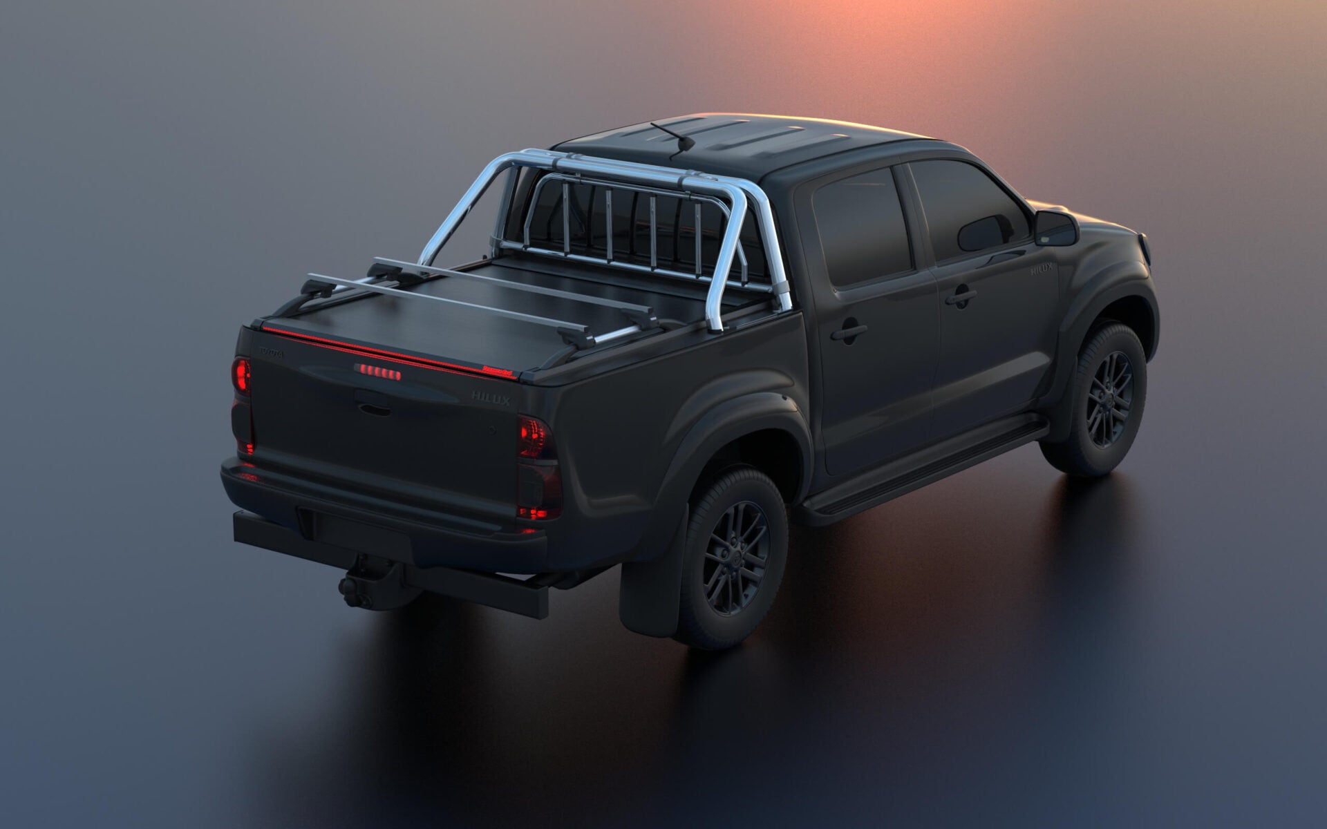Tessera Roll+ Laderaumabdeckung "Basic" für Toyota Hilux (Vigo) '03-2005->'06-2016 D/C TESS 140 ROLL black matt
