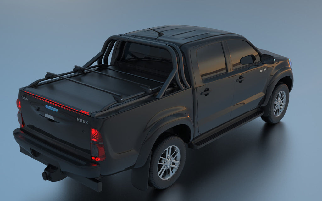 Tessera Roll+ Laderaumabdeckung "Basic" für Toyota Hilux (Vigo) '03-2005->'06-2016 D/C TESS 140 ROLL black matt