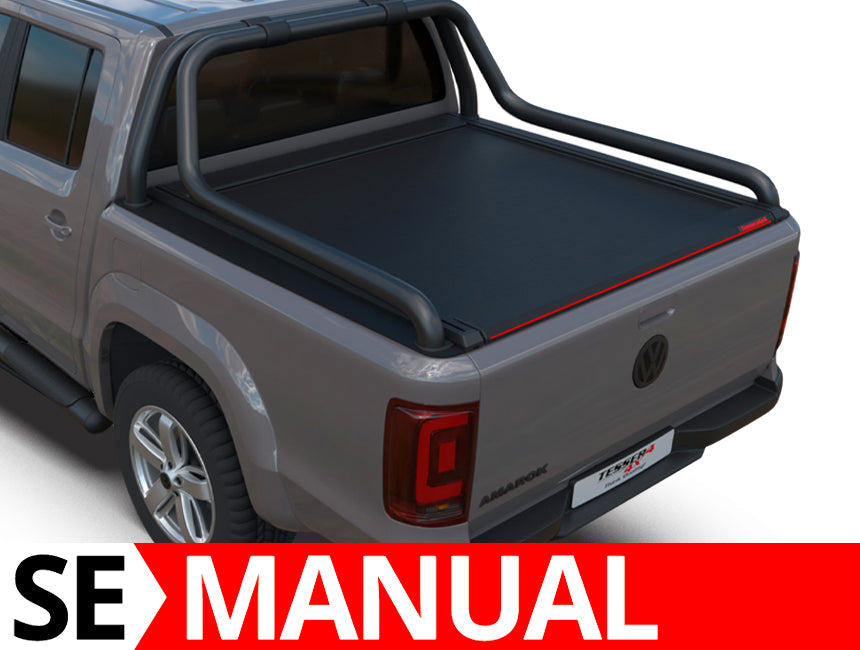 Laderaumabdeckung Tessera SE für Volkswagen Canyon 2010-2022 D/C Double Cab TESS 1501 ROLL black matt