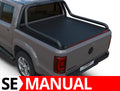 Laderaumabdeckung Tessera SE für Volkswagen Canyon 2010-2022 D/C Double Cab TESS 1501 ROLL black matt
