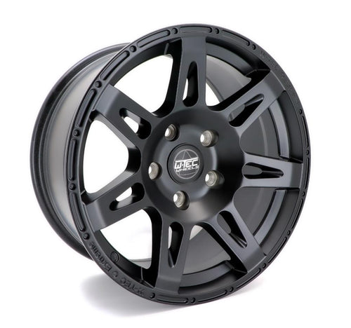 1x Komplettrad W-TEC Extreme Black Edition 17" + 37x12,5 (116-R) BF Goodrich All Terrain passend für Jeep Wrangler JL Rubicon (2018-)