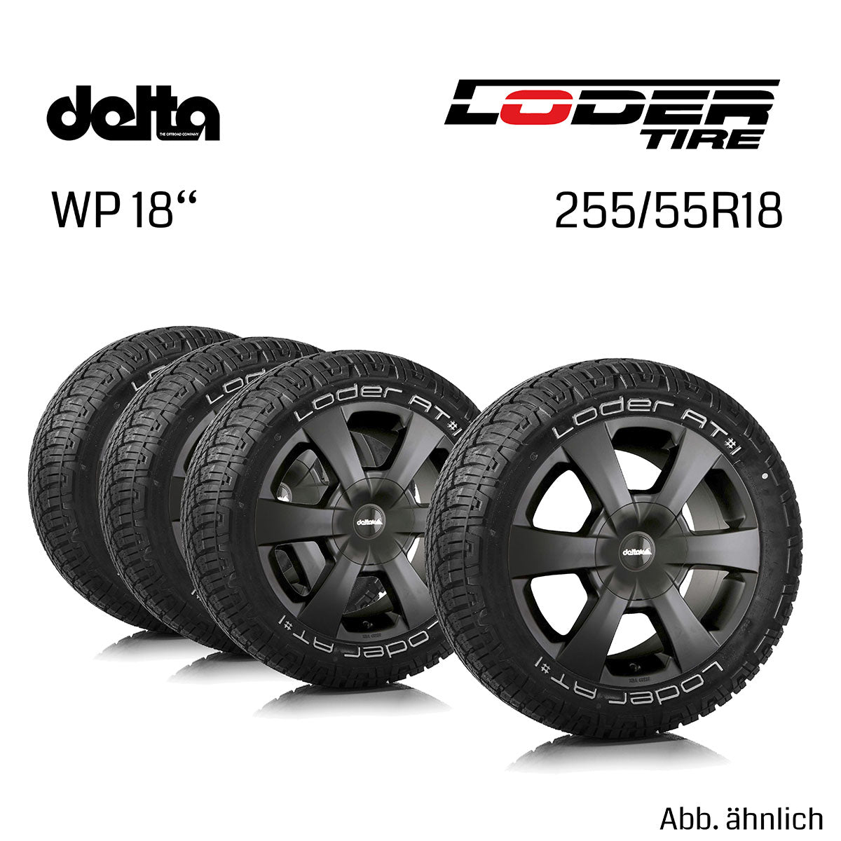 Complete wheel set WP 18x8.5 | Loder AT1 255/55R18