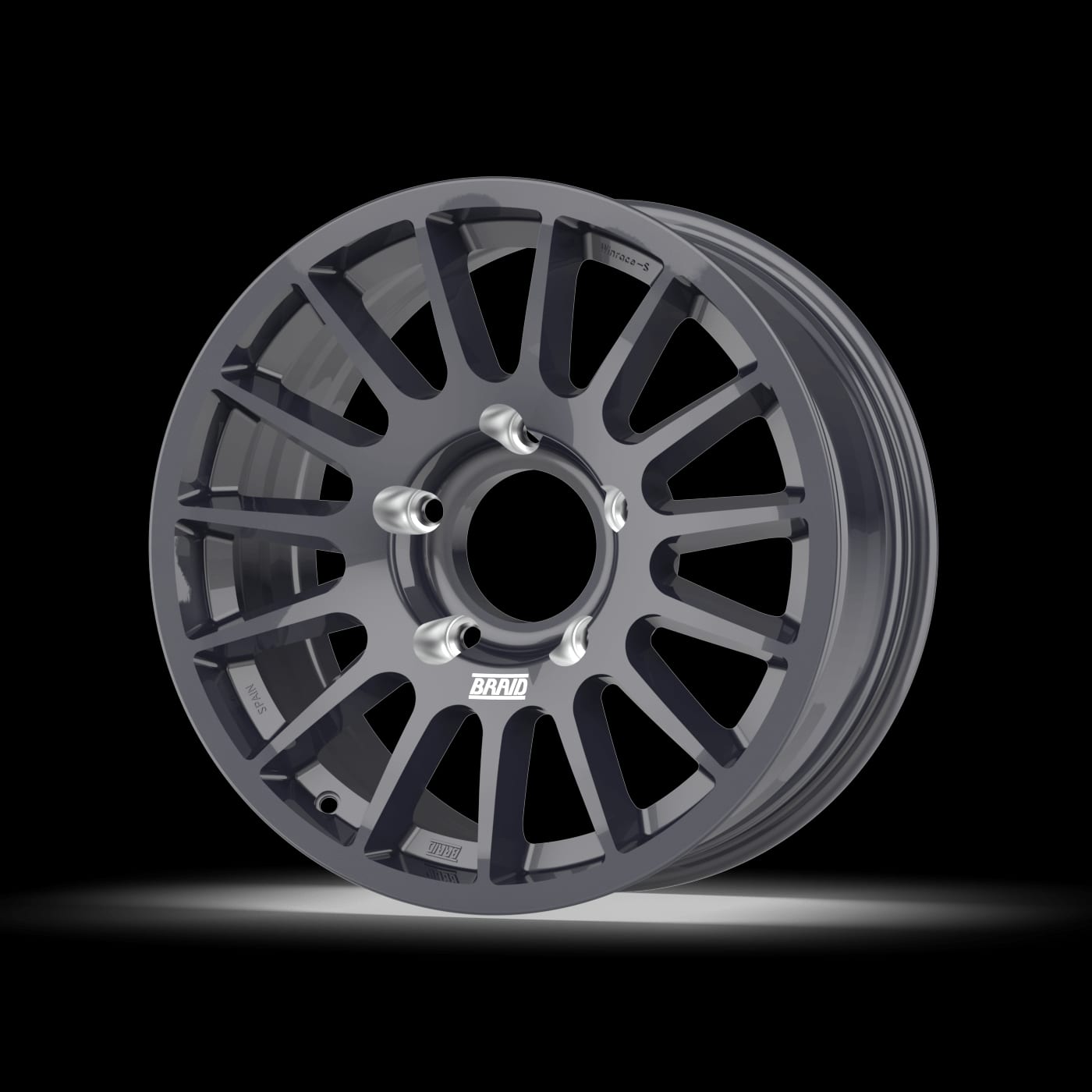 BRAID Winrace-S 17 Zoll Felge für BAW 212 in Anthrazit – Ansicht 1