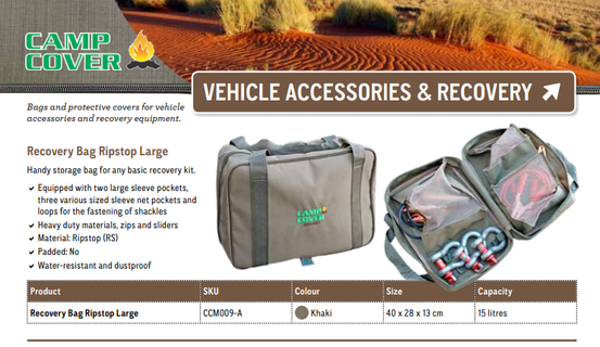 Camp Cover Tasche Bergeausrüstung Schwarz