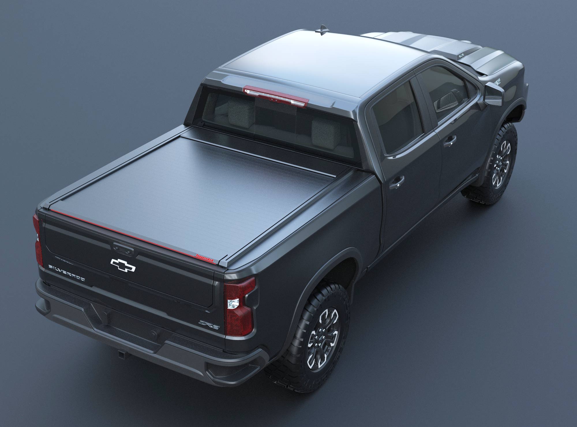 Laderaumabdeckung Tessera SE für Chevrolet Silverado 2019+ short bed TESS 1525 SE black matt