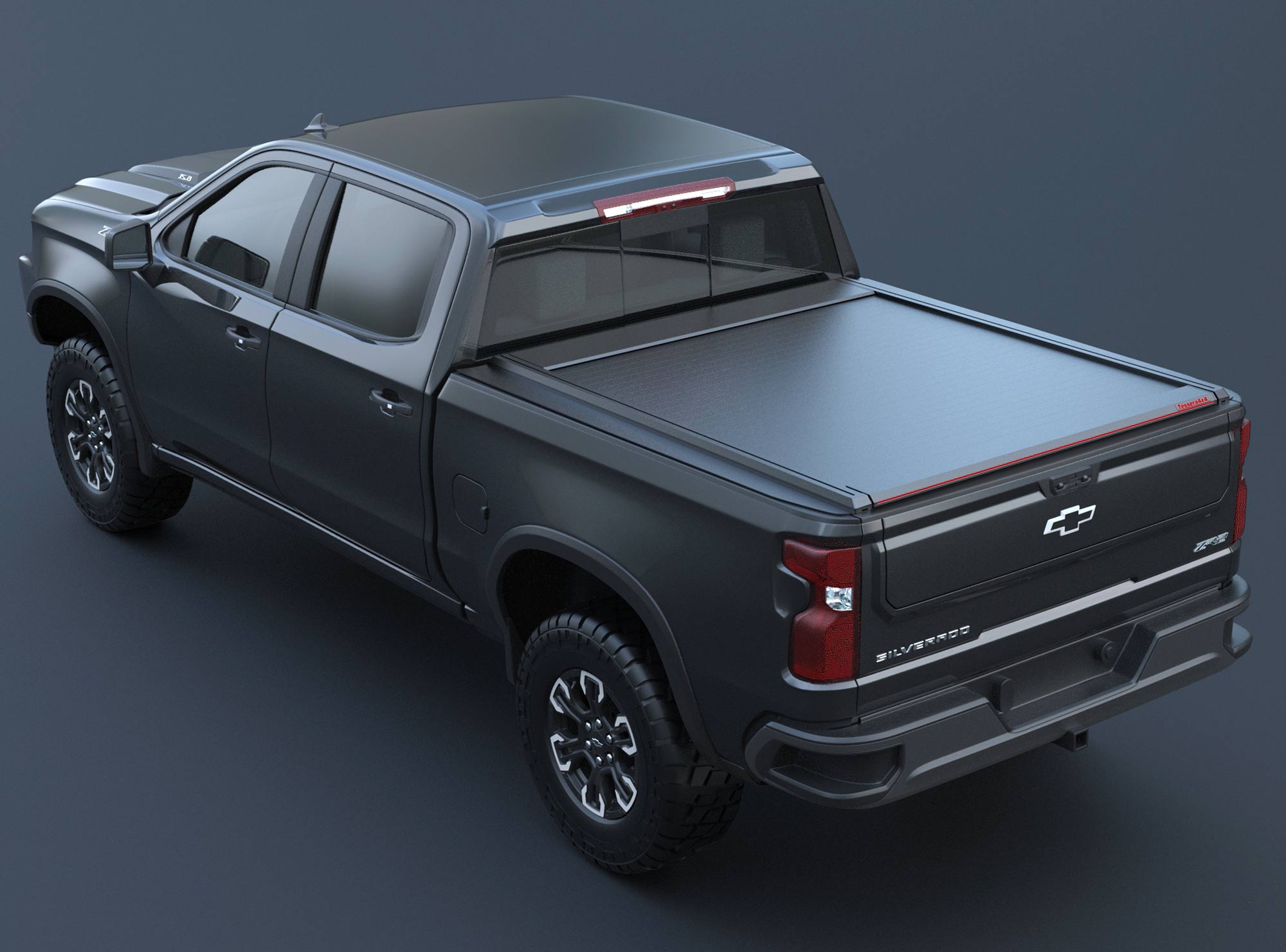 Laderaumabdeckung Tessera SE für Chevrolet Silverado 2019+ short bed TESS 1525 SE black matt