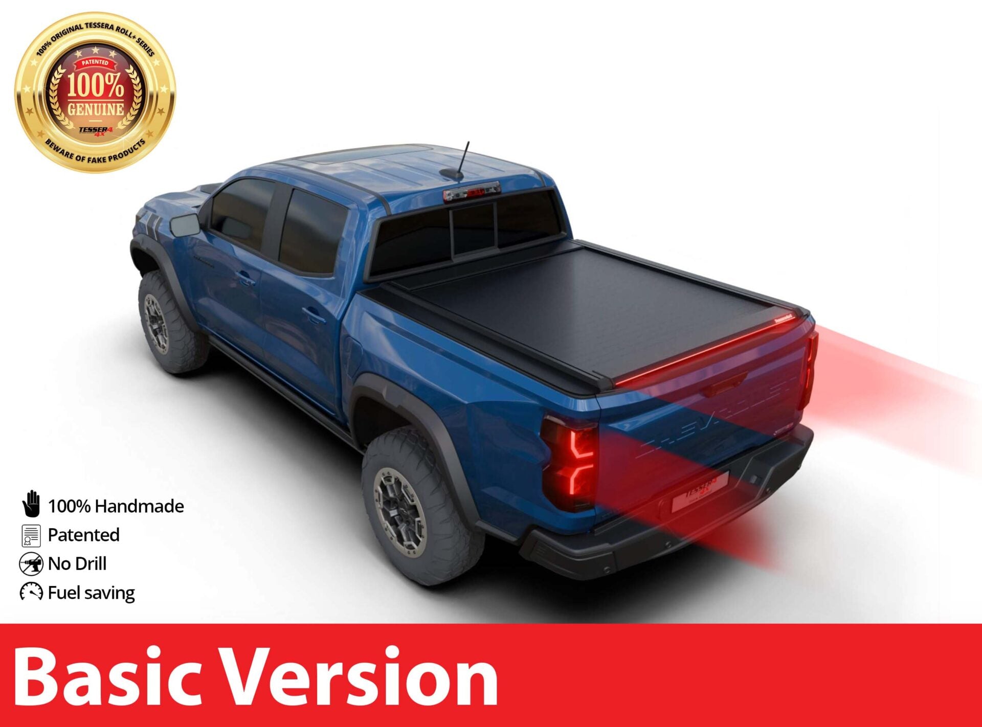 Tessera Roll+ Laderaumabdeckung "Basic" für Chevrolet Colorado 2023+ short box crew cab TESS 1434 ROLL black matt