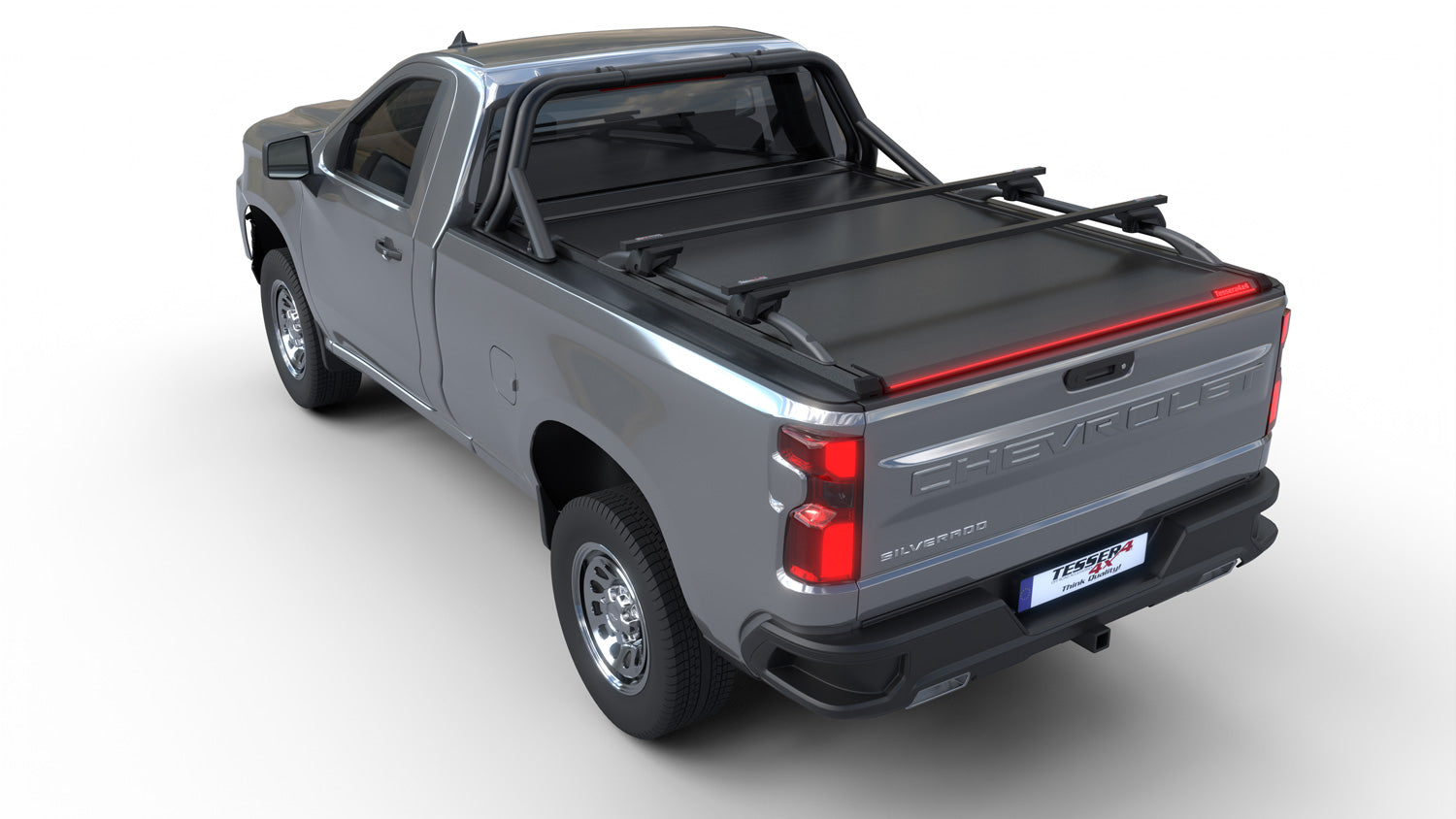 Tessera Roll+ Laderaumabdeckung "Basic" für Chevrolet Silverado 1500 2014-2018 long bed TESS 1452 ROLL black matt