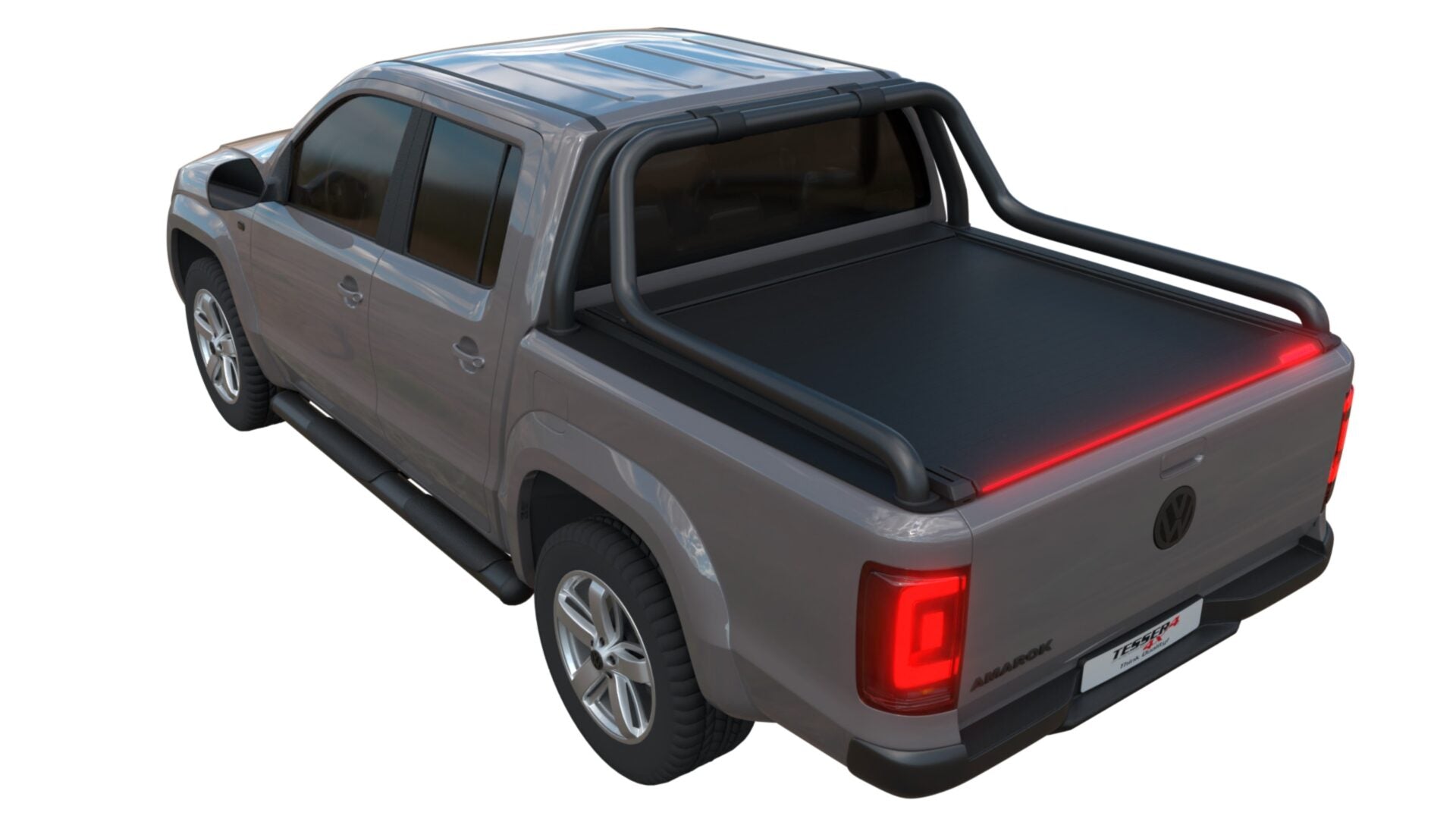 Tessera Roll+ Laderaumabdeckung "Basic" für Volkswagen Amarok Canyon 2010-2022 D/C Double Cab TESS 1401 ROLL black matt