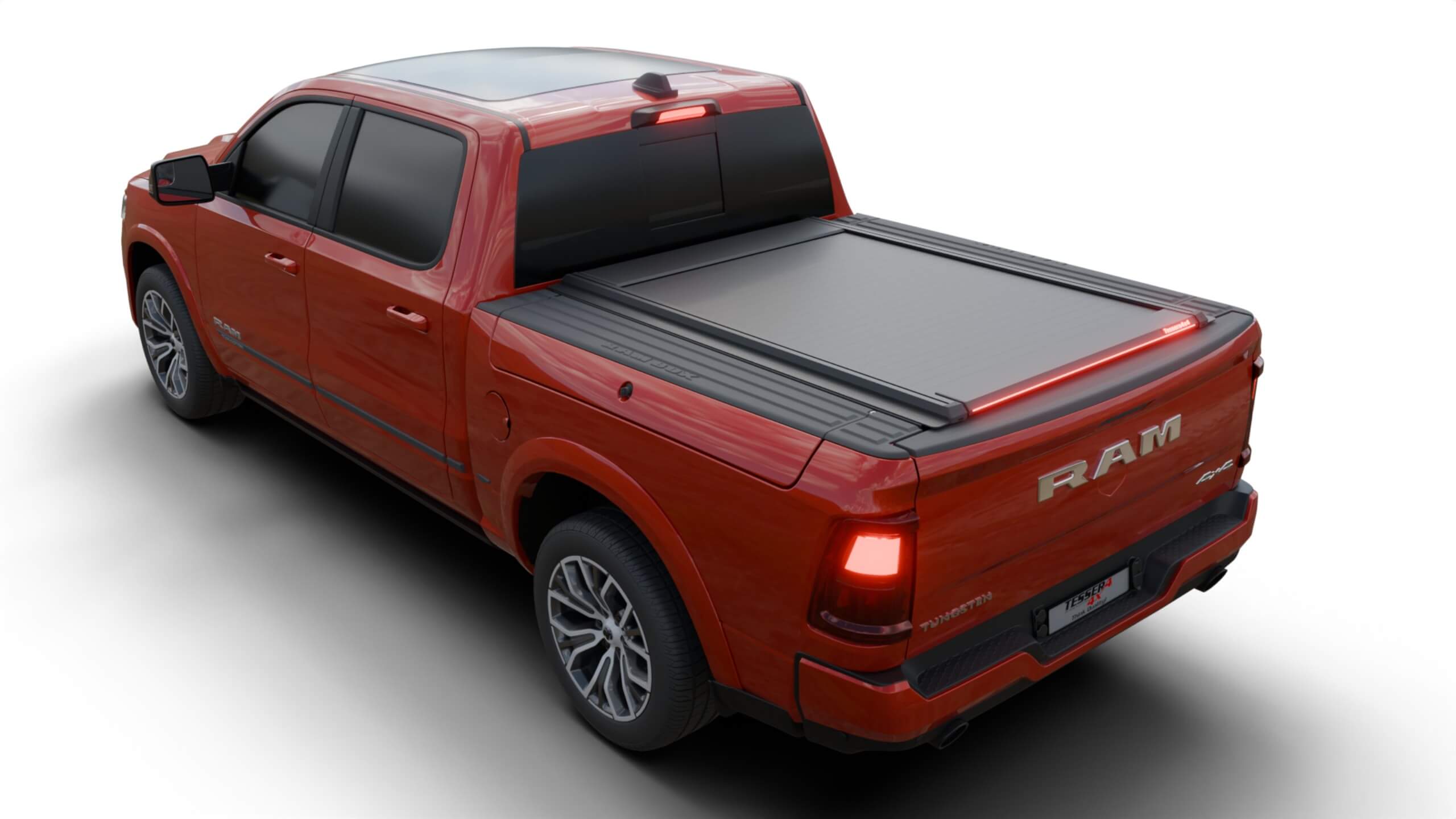 Tessera Roll+ Laderaumabdeckung "Basic" für Dodge Ram RamBox 2019+ short bed (1500 - 1500 TRX - 1500 CLASSIC) TESS 14240 ROLL black matt