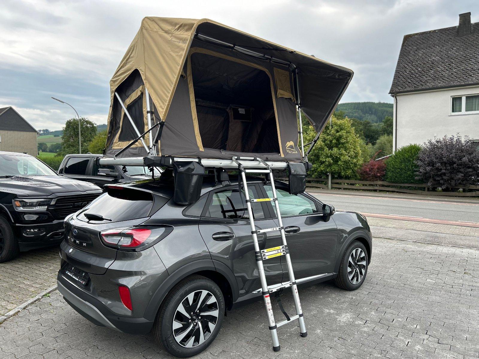 Dachzelt WildLand Normandy Sky Auto 140 mit Vorzelt