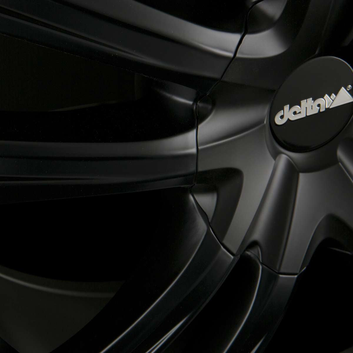Alloy Wheel Lander12 Matte Black Color:Black with polished rim|Offset:57.5|Inch size:20