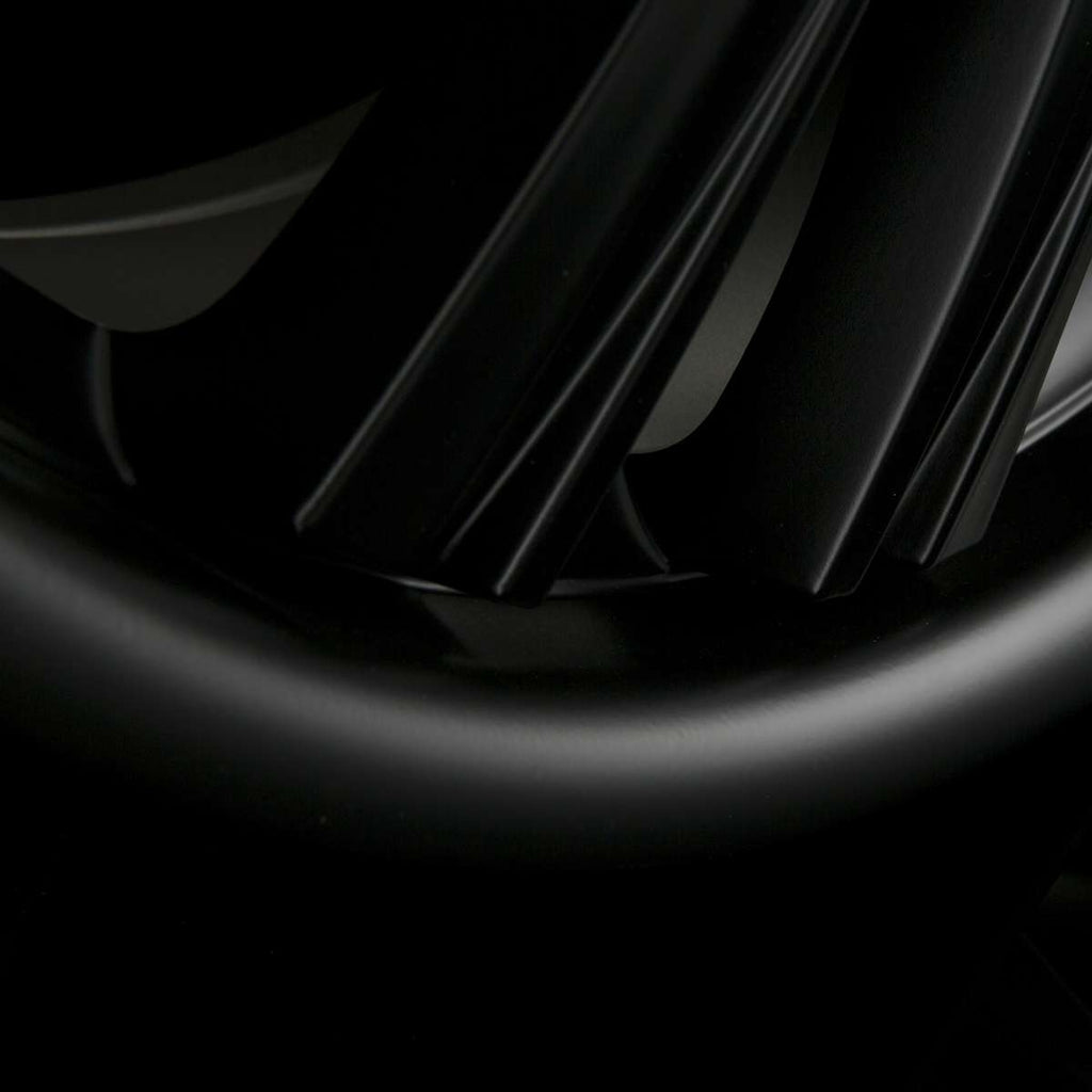 Alloy Wheel Lander12 Matte Black Color:Black with polished rim|Offset:57.5|Inch size:20
