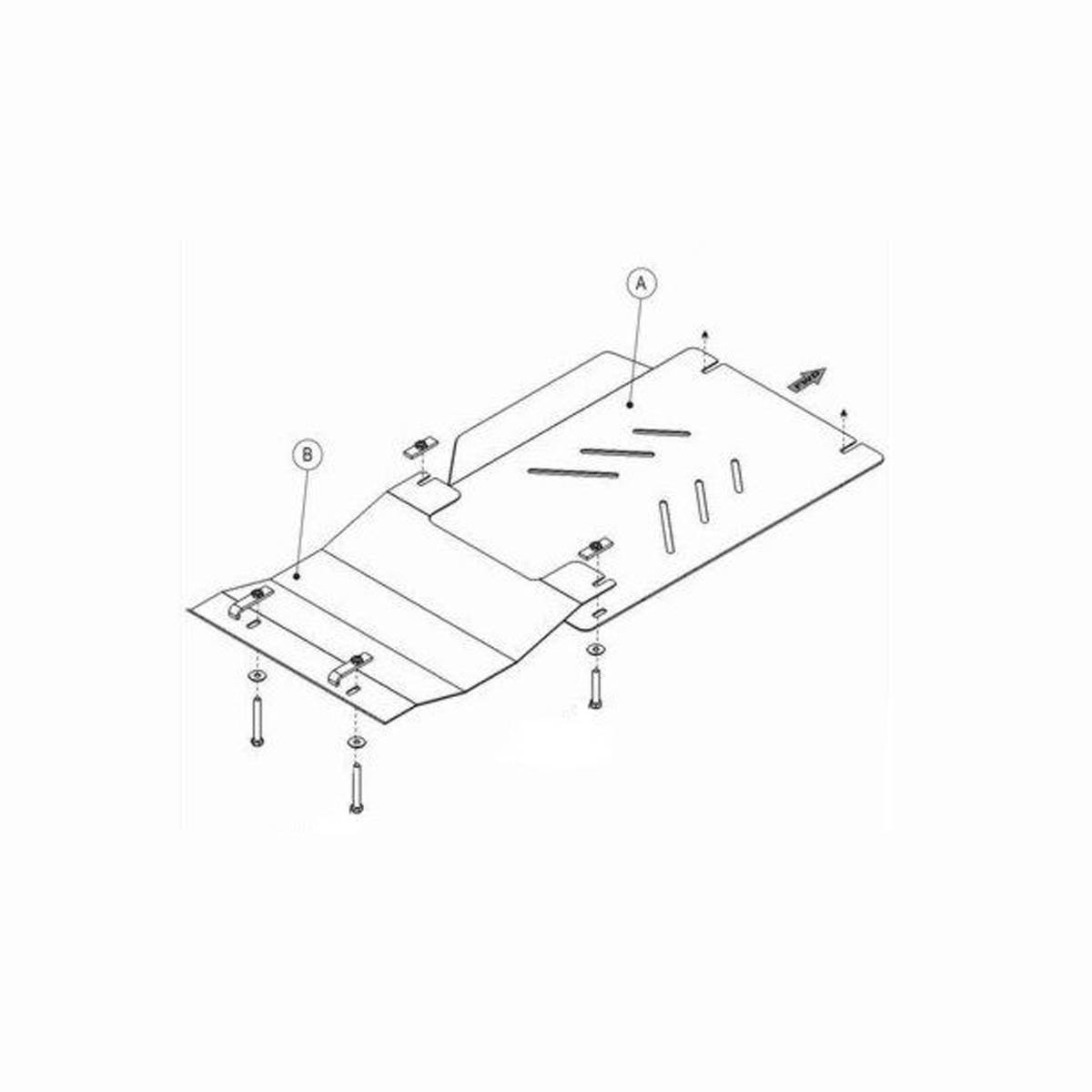 Underbody protection, middle