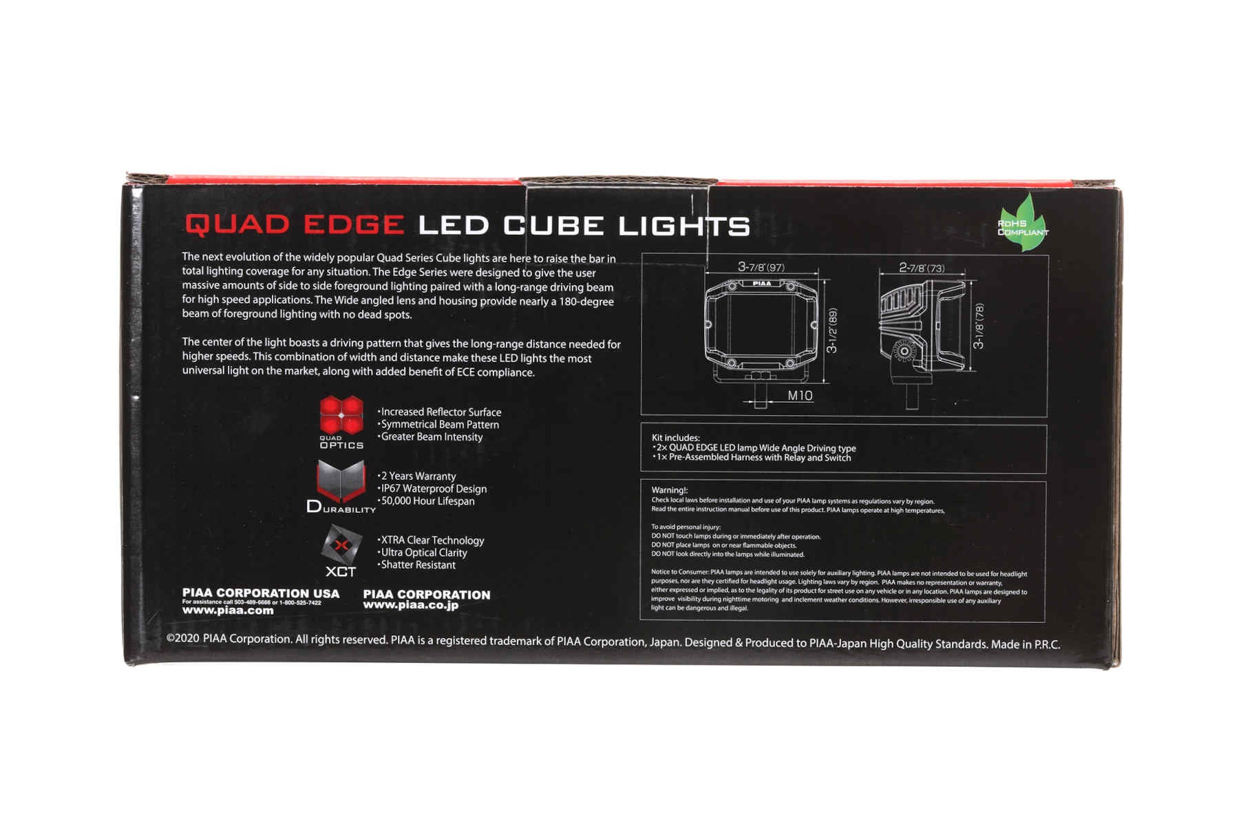 PIAA Quad Edge Cube Light
