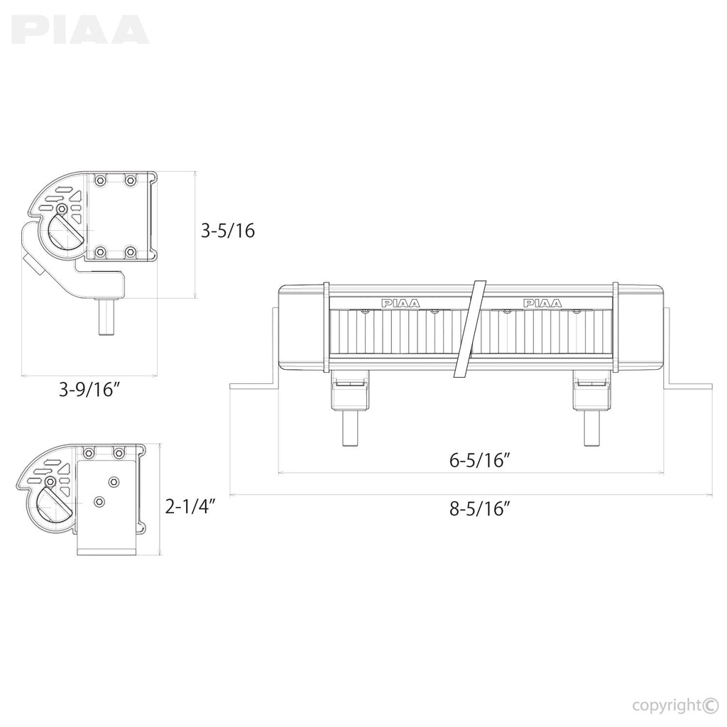PIAA LED LightBar RF6 Driving