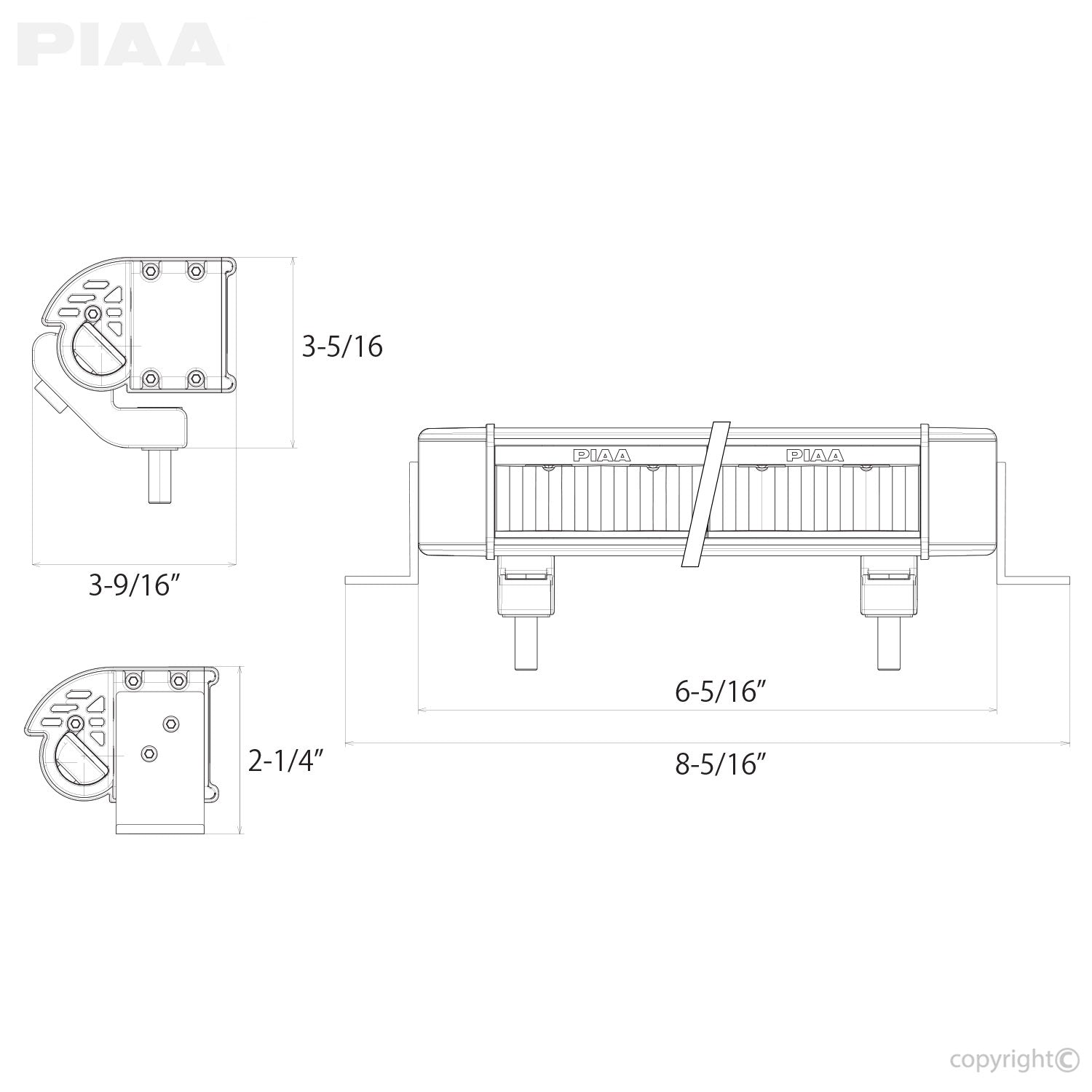 PIAA LED LightBar RF6 Driving
