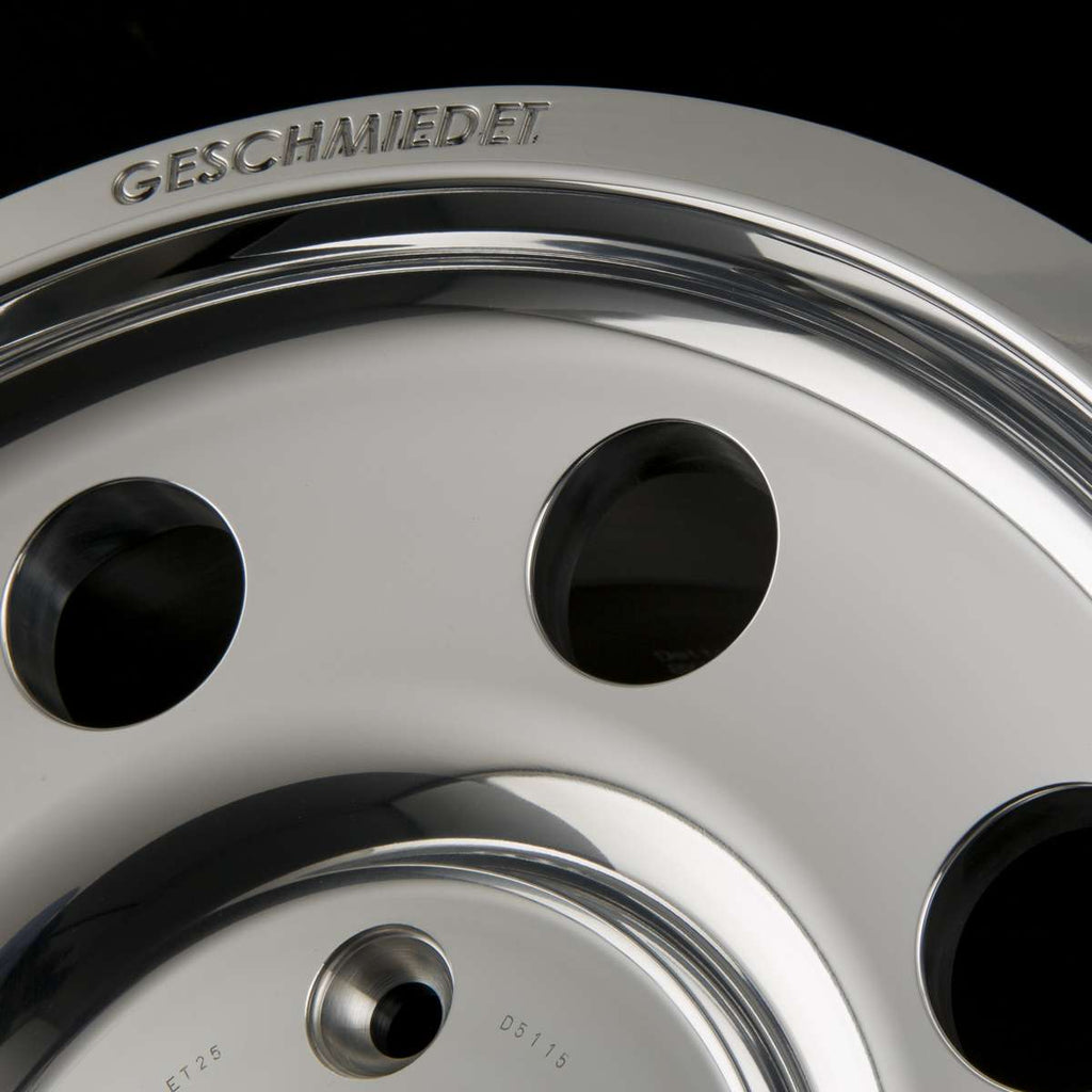 Alurad LegacyForged poliert Farbe:Polished + Clearcoated|Einpresstiefe:0|Zollgröße:16