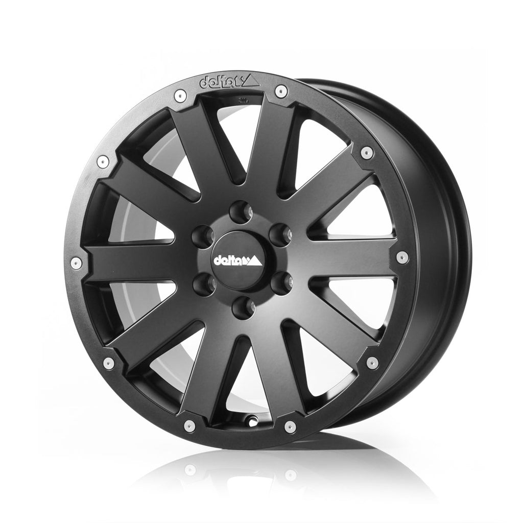 Alurad Hanma 17x8.5 Matte Black Color:Matte Black|Offset:40|Inch size:17
