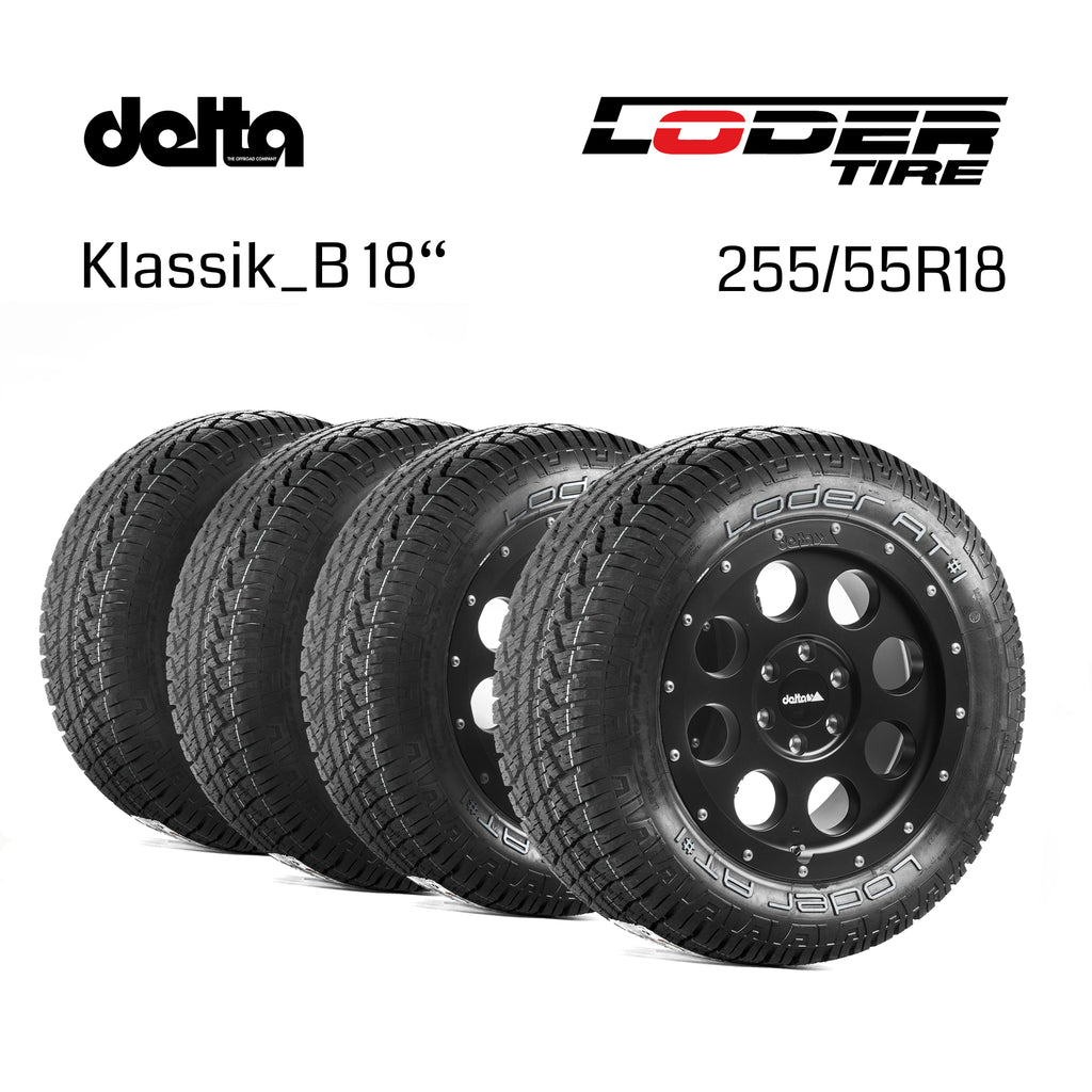 Komplettradsatz Klassik_B 18x8,5 | Loder AT1 255/55R18