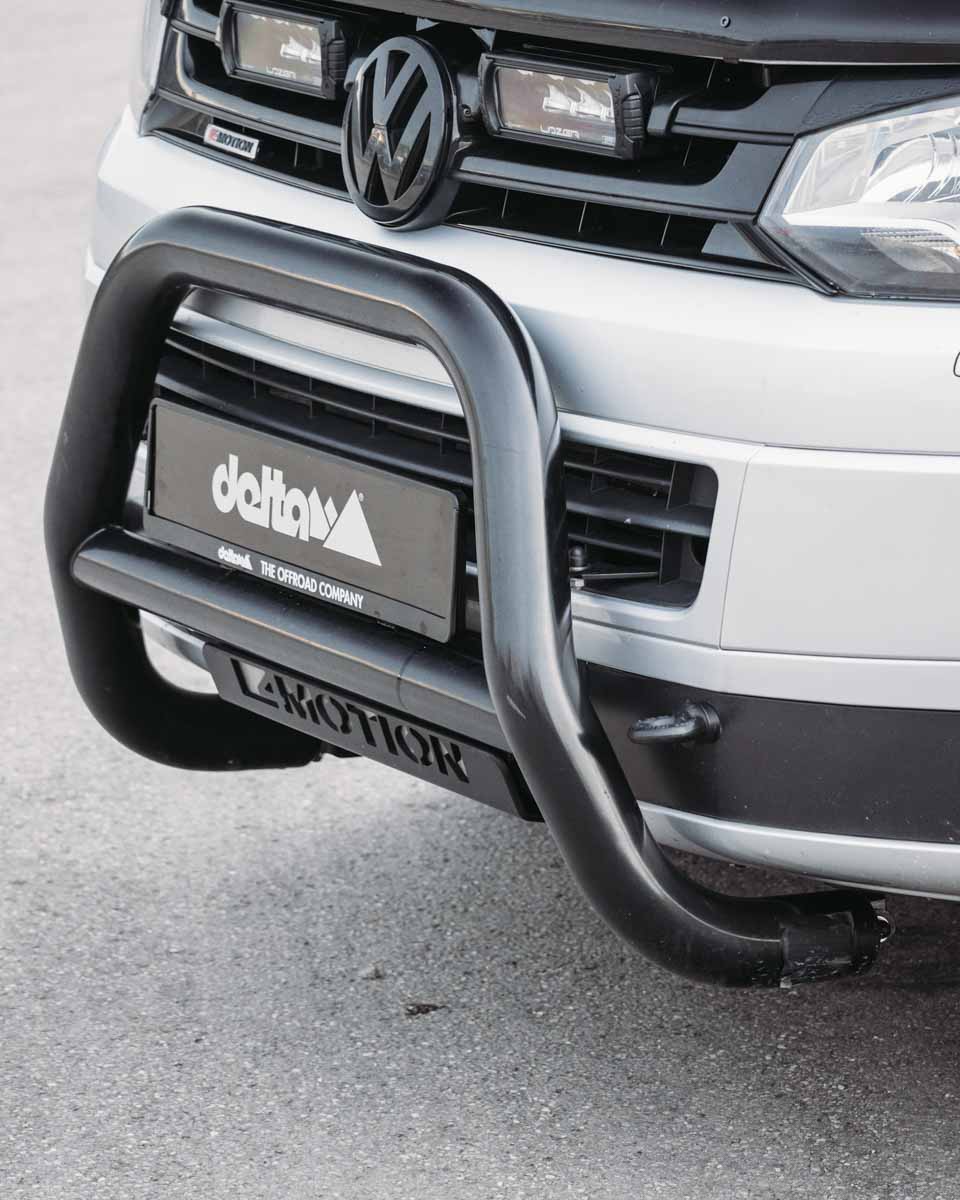 Front bar stainless steel T5 black