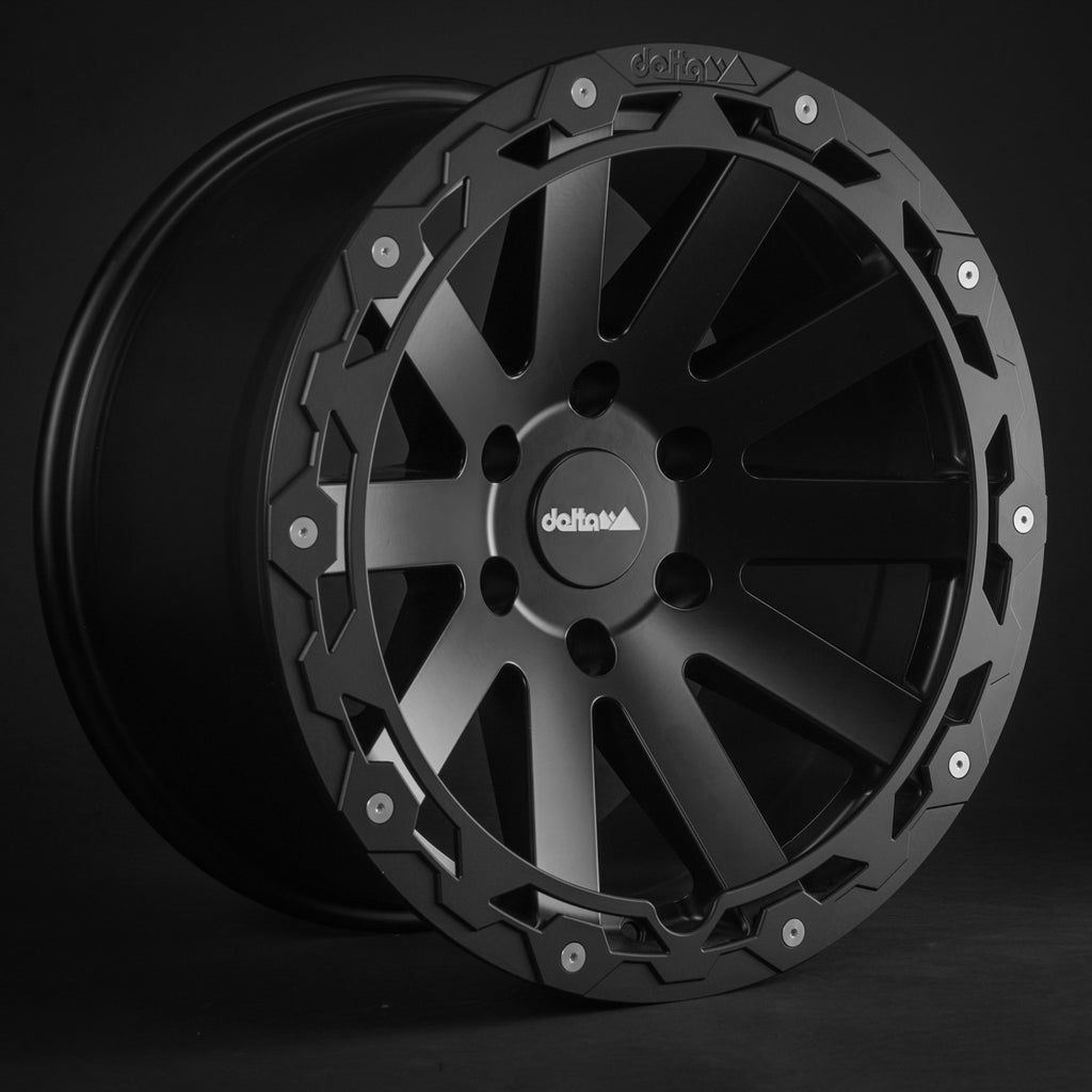 Alloy Wheel Hanma Rugged Matte Black Color:Matte Black|Offset:-15|Inch Size:18