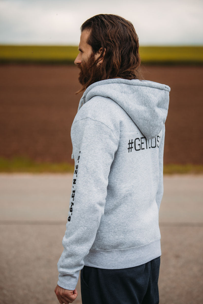 Zip Hoodie "#getlost" L
