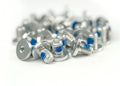 Satz 10x Schrauben Hanma silber