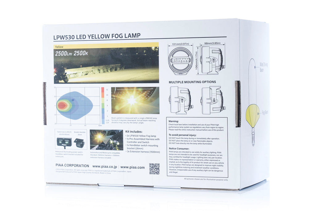 PIAA LPW530 LED Headlights White Fog
