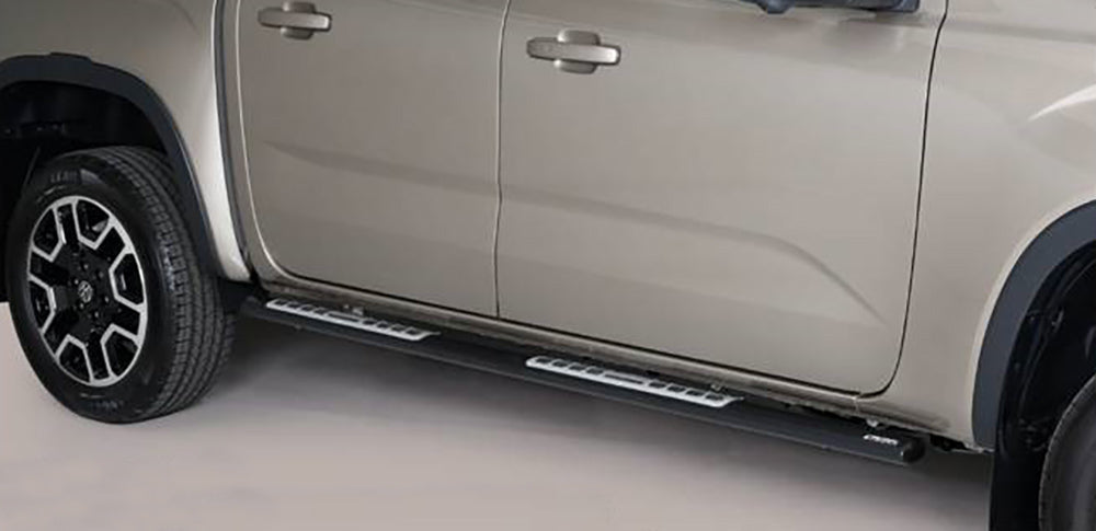 Side bars oval matte black