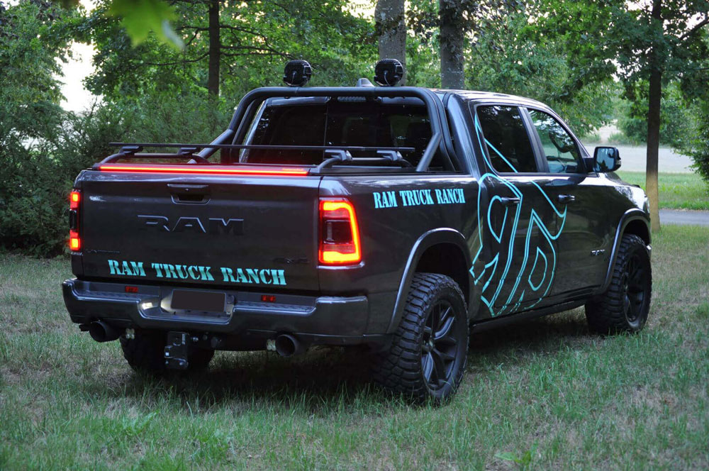 Tessera Roll+ Laderaumabdeckung "Basic" für Dodge Ram 2019+ long bed (1500 - 1500 TRX - 1500 CLASSIC) TESS 14241 ROLL black matt