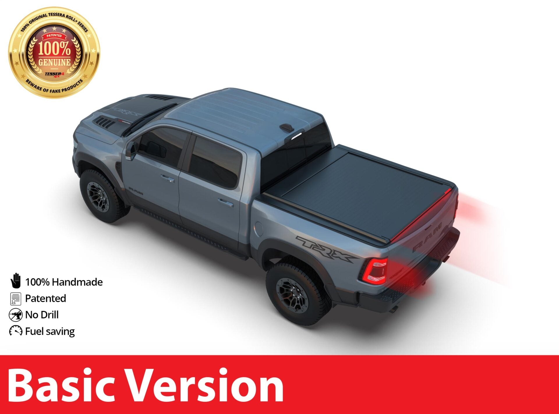 Tessera Roll+ Laderaumabdeckung "Basic" für Dodge Ram 2019+ long bed (1500 - 1500 TRX - 1500 CLASSIC) TESS 14241 ROLL black matt