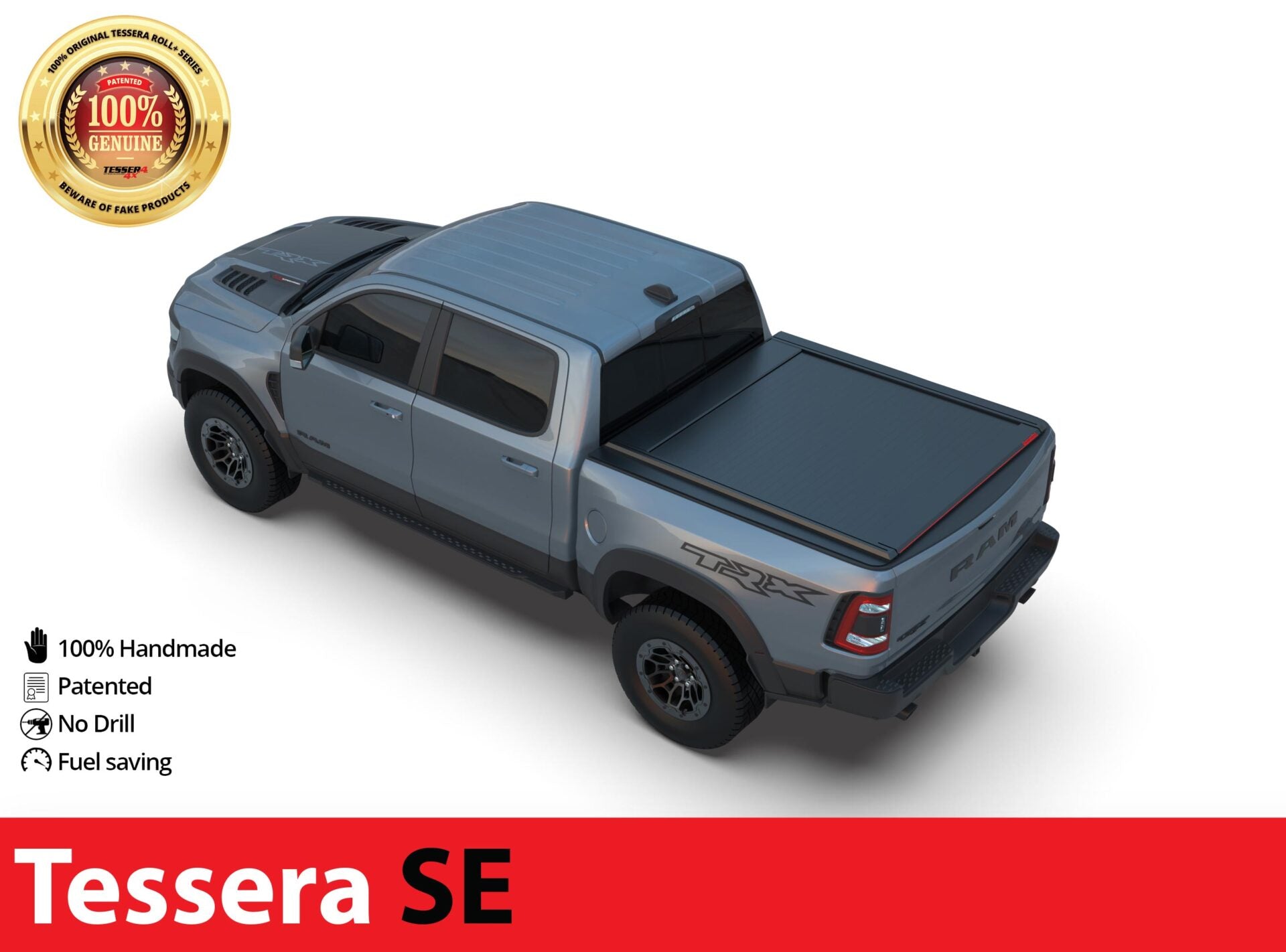 Laderaumabdeckung Tessera SE für Dodge Ram 2019+ short bed (1500 - 1500 TRX - 1500 CLASSIC) TESS 1524 SE black matt