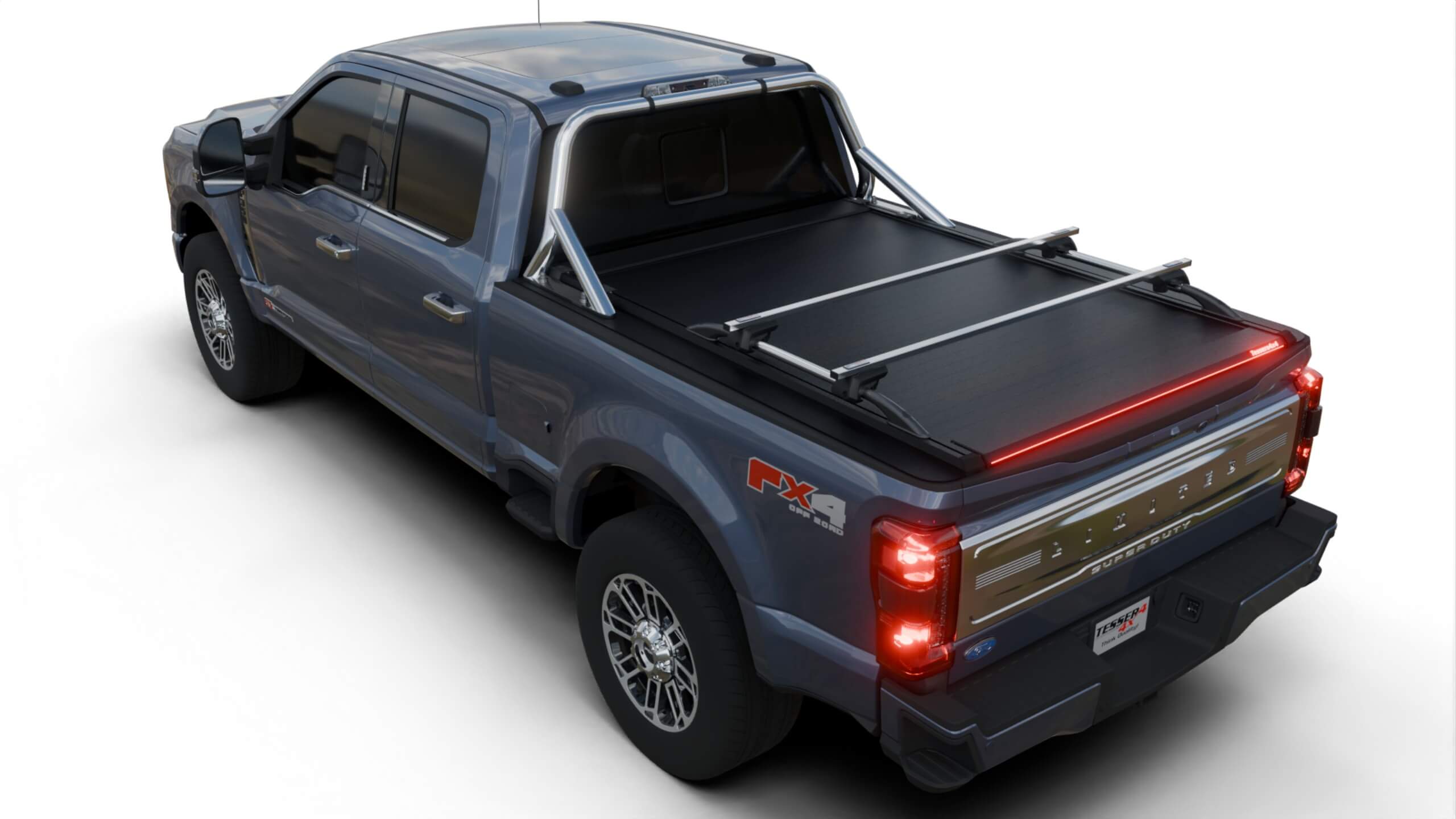 Tessera Roll+ Laderaumabdeckung "Basic" für FORD F-250 / F-350 2023+ 6.75 feet TESS 1432 ROLL black matt