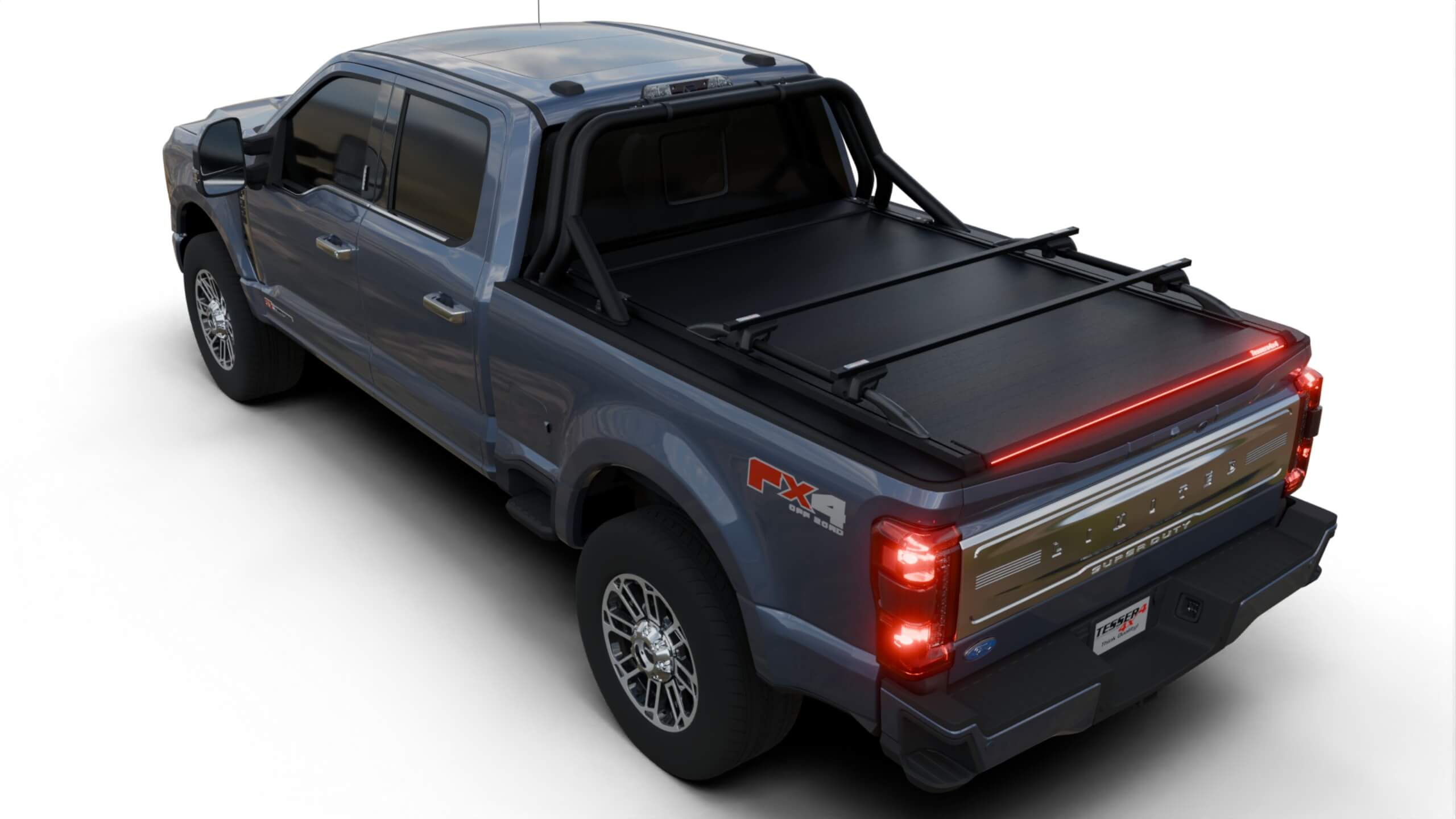 Tessera Roll+ Laderaumabdeckung "Basic" für FORD F-250 / F-350 2023+ 6.75 feet TESS 1432 ROLL black matt