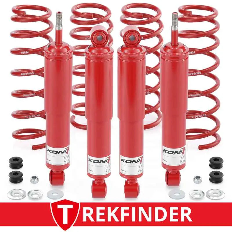 Höherlegungsfahrwerk TREKFINDER für SUZUKI Jimny II / +20 mm / härteverstellbar