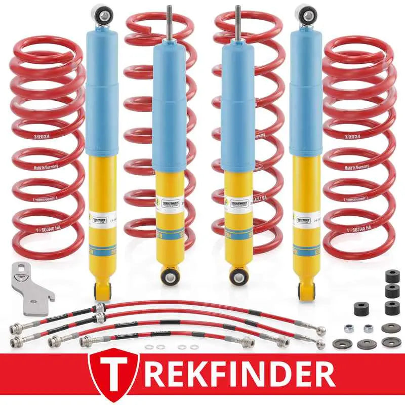 Höherlegungsfahrwerk TREKFINDER für SUZUKI Jimny II / +40 mm / nicht härteverstellbar
