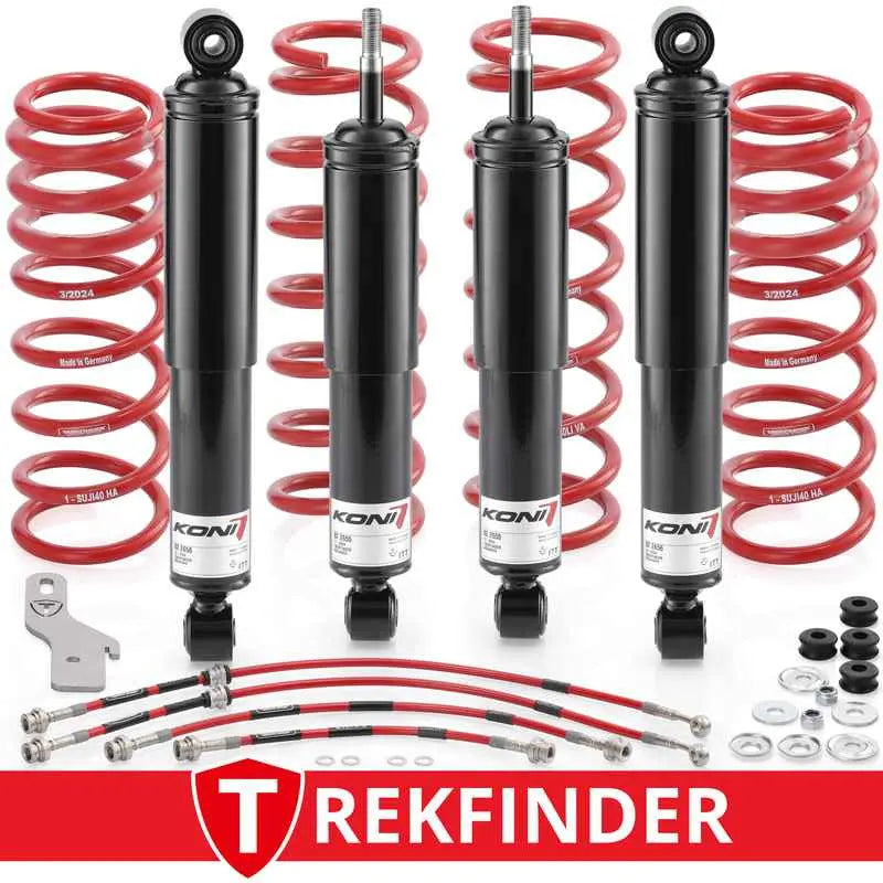 Höherlegungsfahrwerk TREKFINDER für SUZUKI Jimny II / +40 mm / härteverstellbar