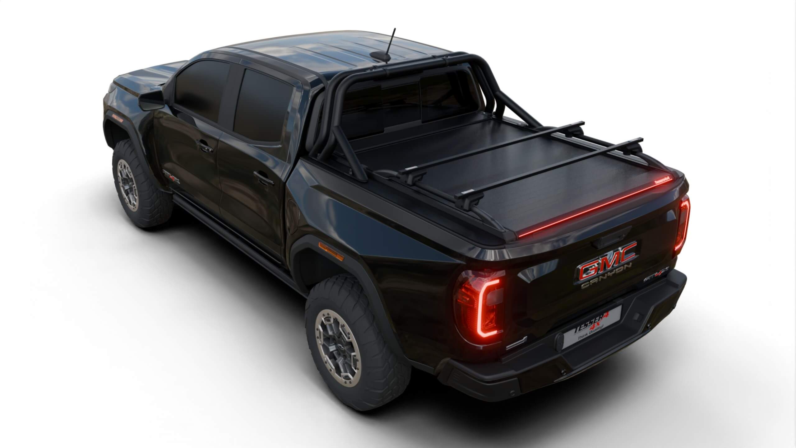 Tessera Roll+ Laderaumabdeckung "Basic" für GMC Canyon 2023+ short box crew cab TESS 1435 ROLL black matt