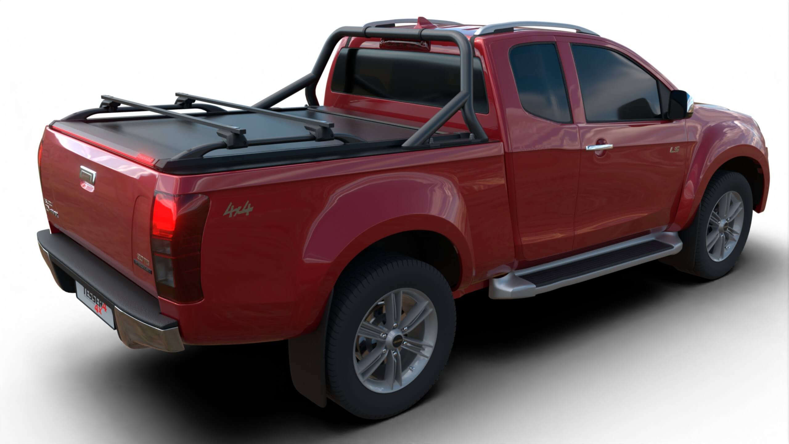 Tessera Roll+ Laderaumabdeckung "Basic" für ISUZU D-Max S/C Space Cab 2012-2020 TESS 1405 ROLL black matt