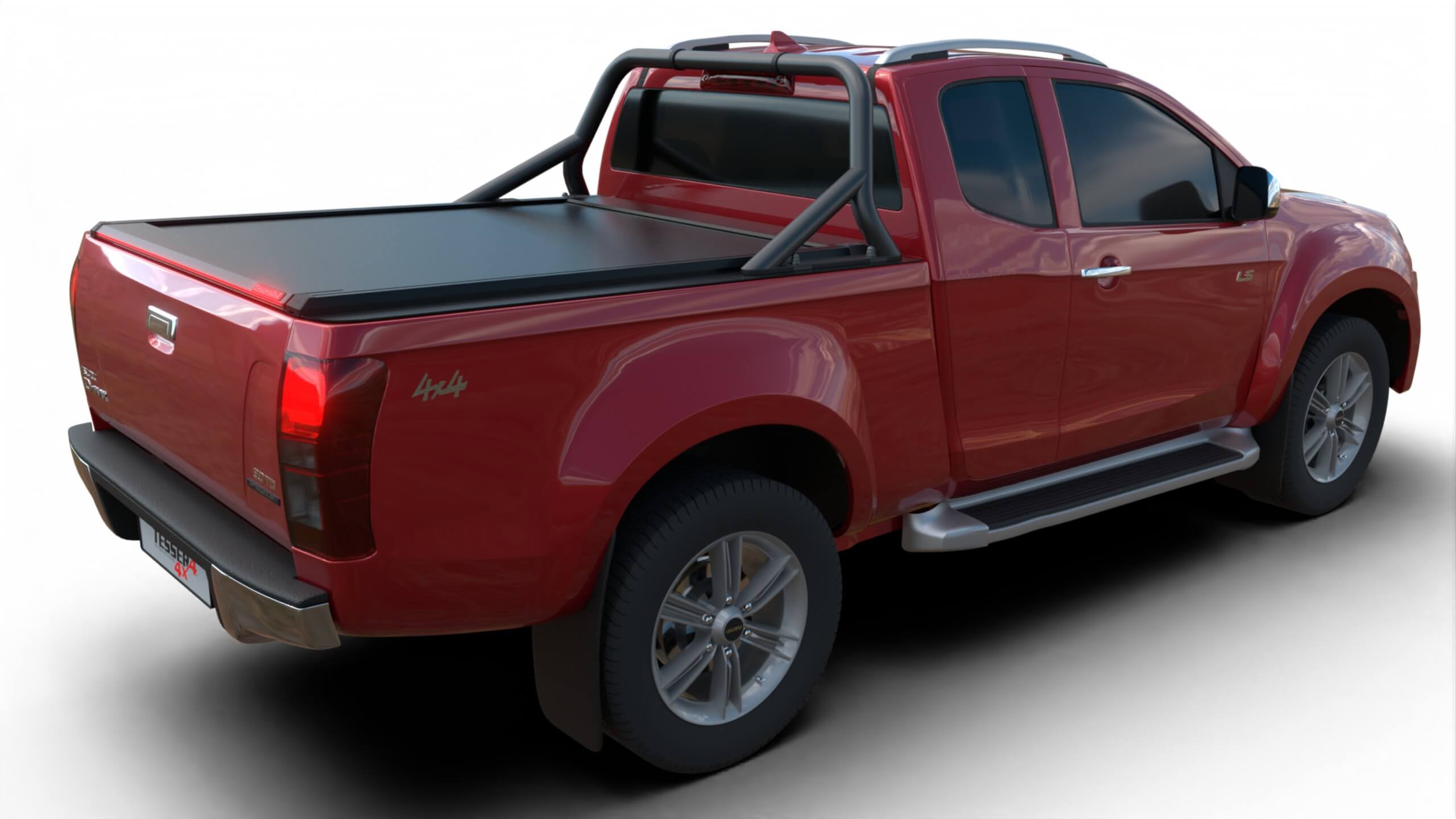 Tessera Roll+ Laderaumabdeckung "Basic" für ISUZU D-Max S/C Space Cab 2012-2020 TESS 1405 ROLL black matt