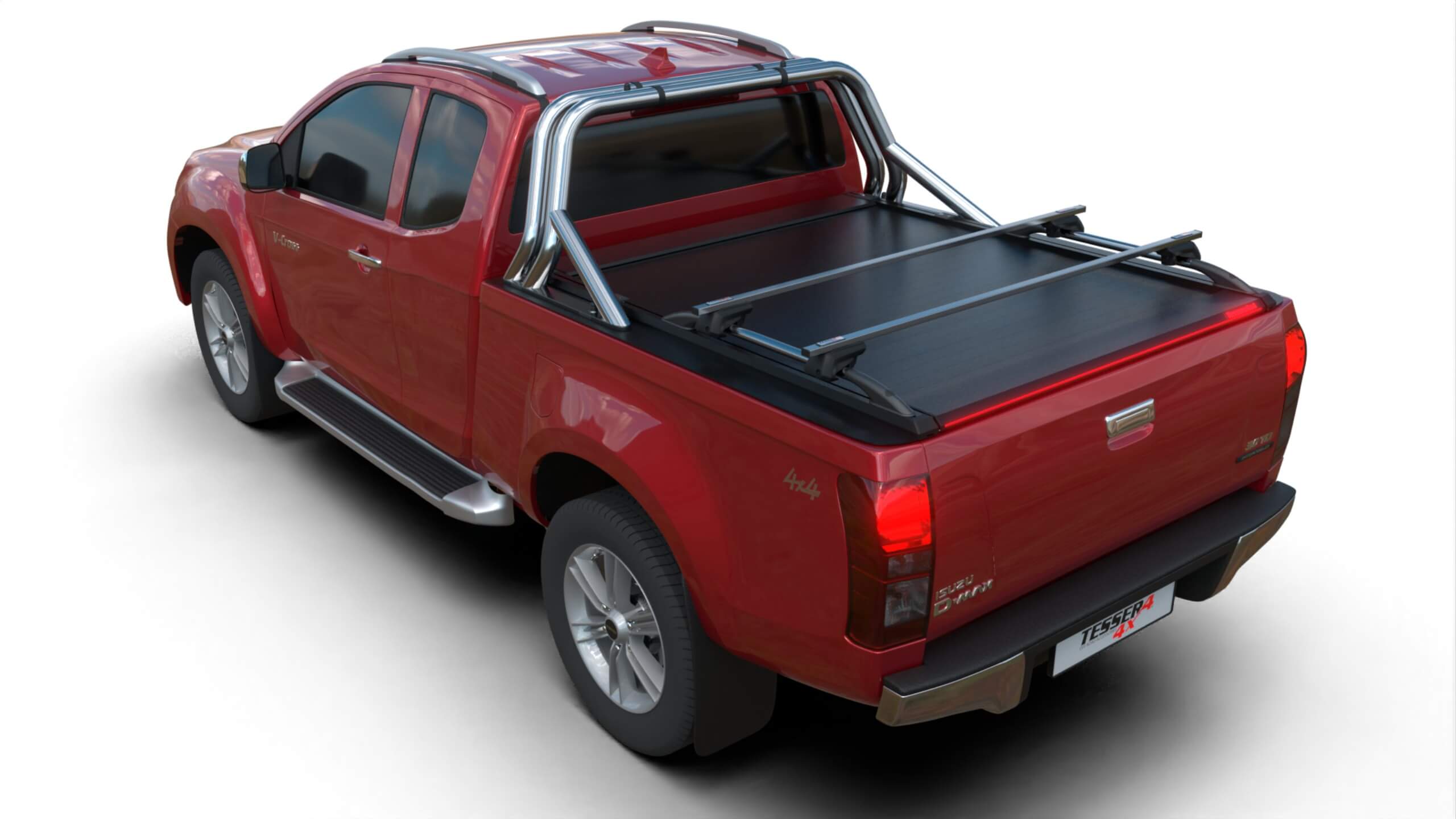 Tessera Roll+ Laderaumabdeckung "Basic" für ISUZU D-Max S/C Space Cab 2012-2020 TESS 1405 ROLL black matt