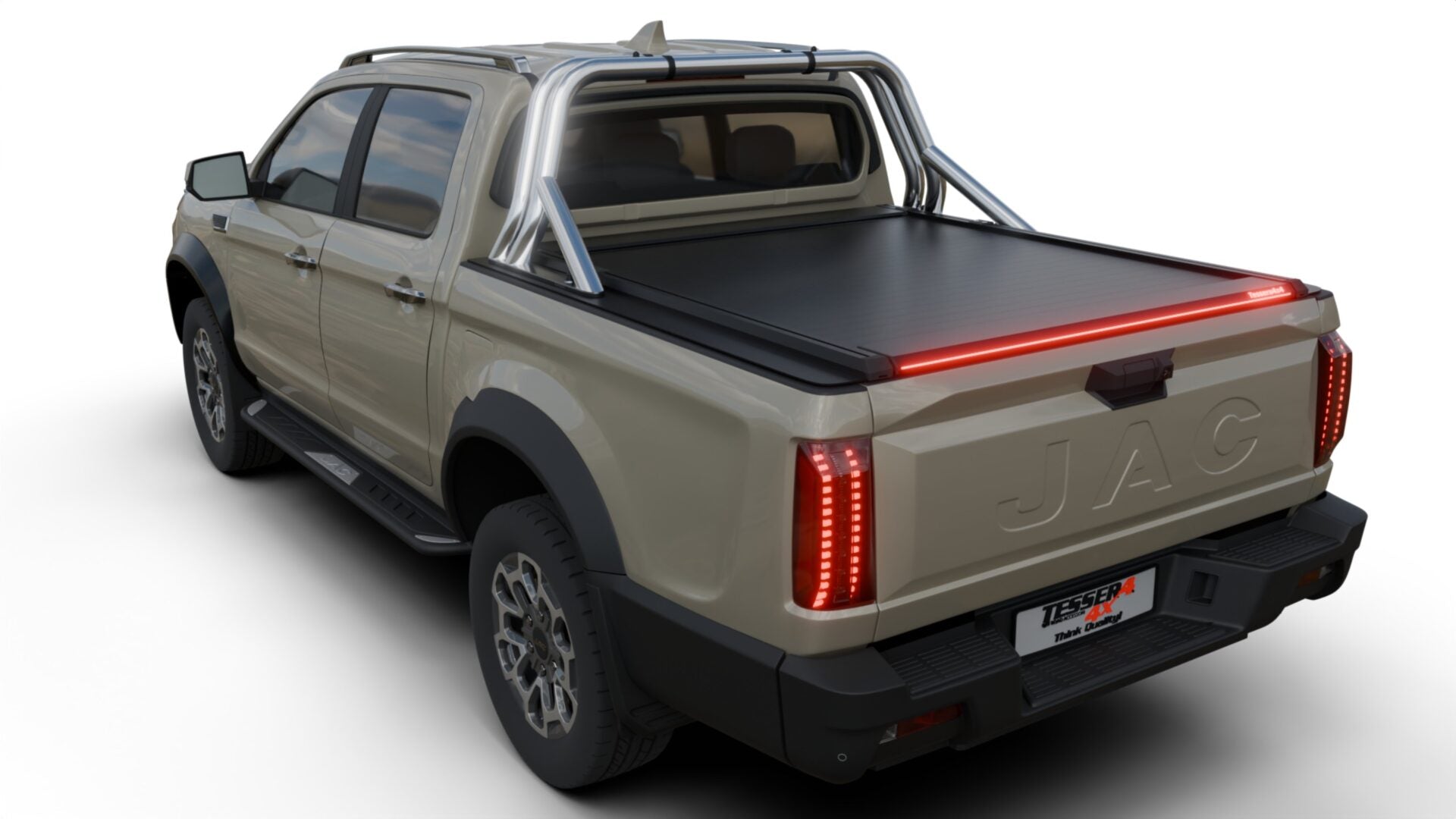 Tessera Roll+ Laderaumabdeckung "Basic" für Jac T9 EV 2025+ D/C Double Cab TESS 1444 ROLL black matt