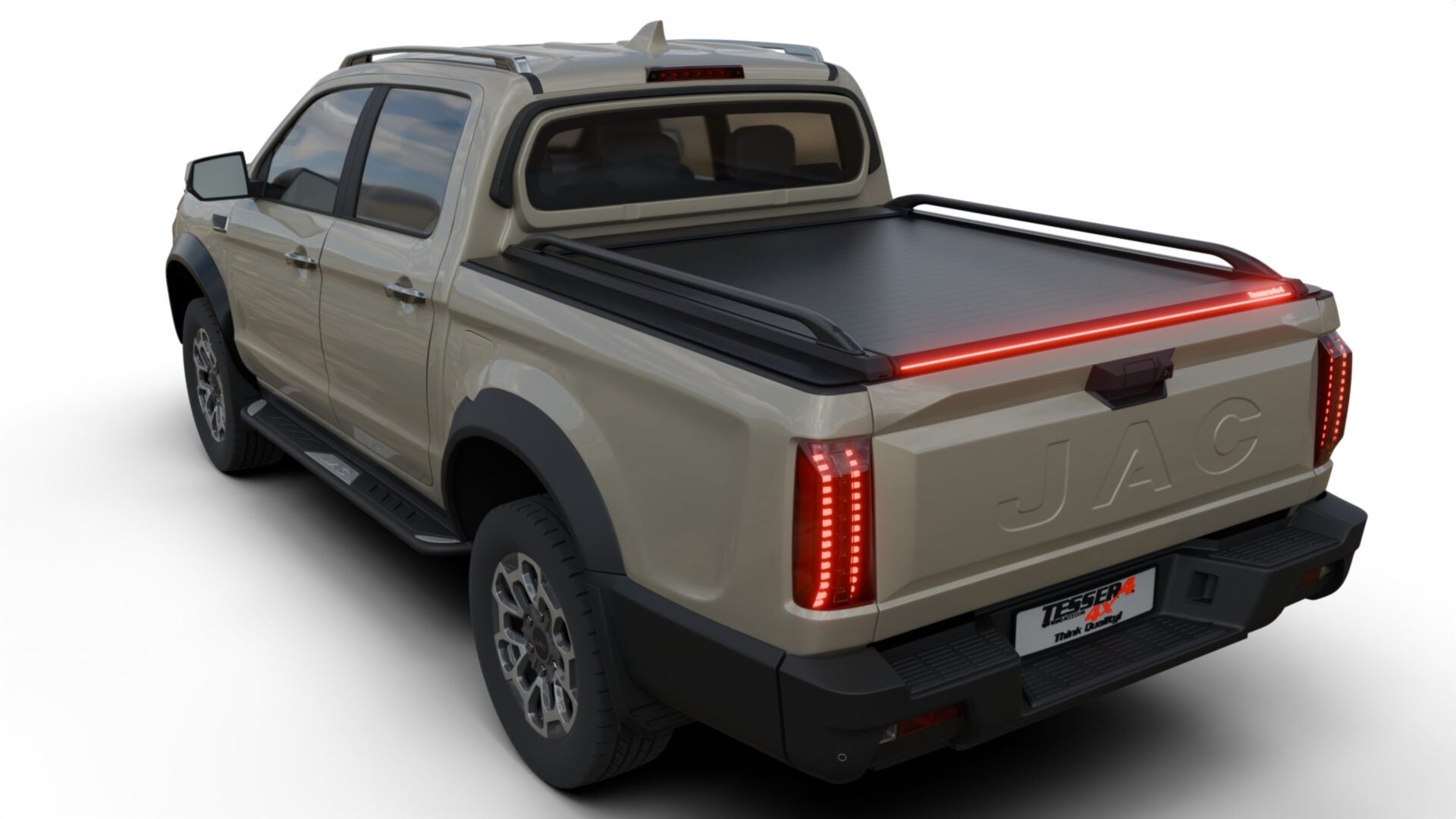 Tessera Roll+ Laderaumabdeckung "Basic" für Jac T9 EV 2025+ D/C Double Cab TESS 1444 ROLL black matt