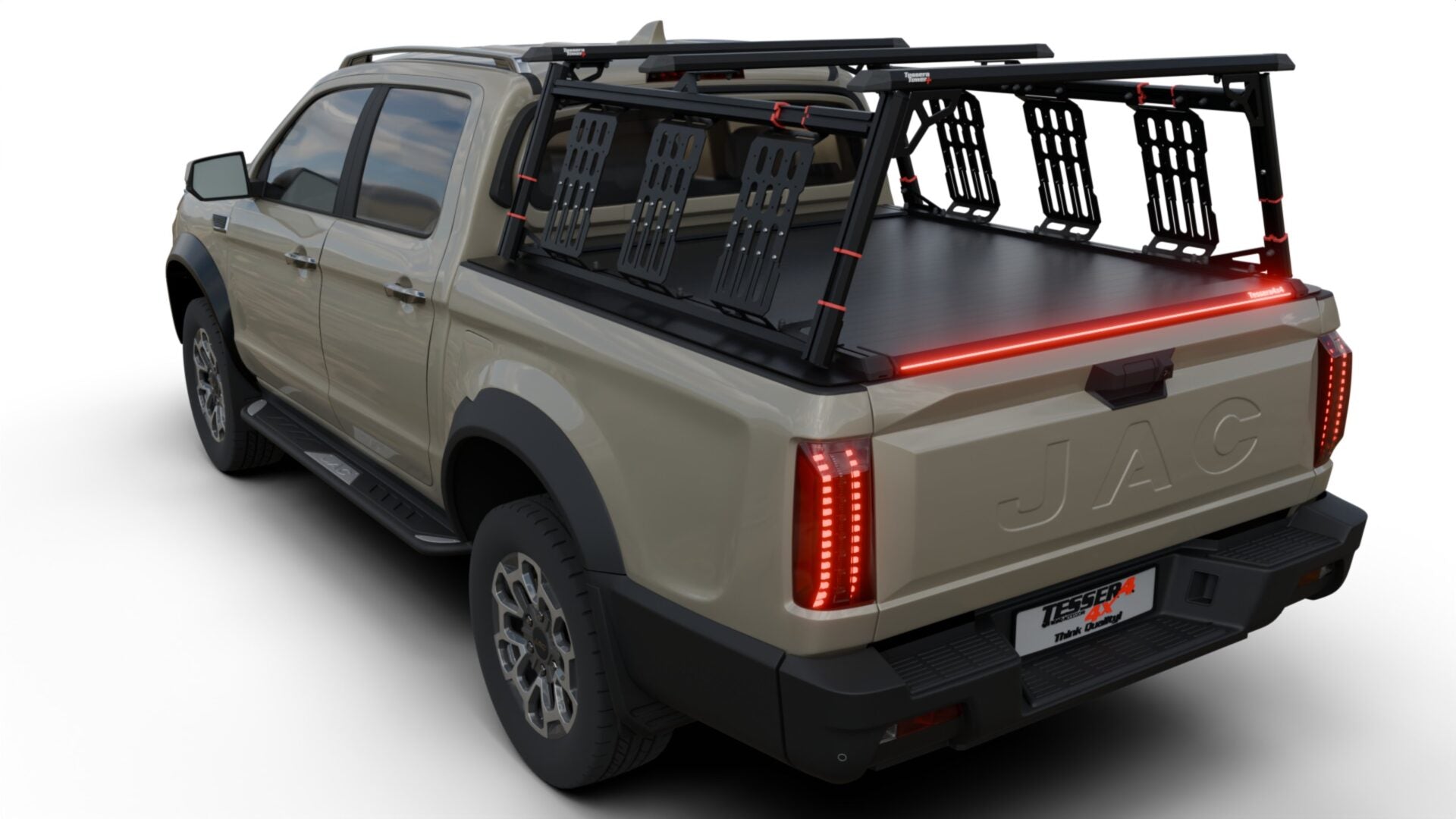 Tessera Roll+ Laderaumabdeckung "Basic" für Jac T9 EV 2025+ D/C Double Cab TESS 1444 ROLL black matt