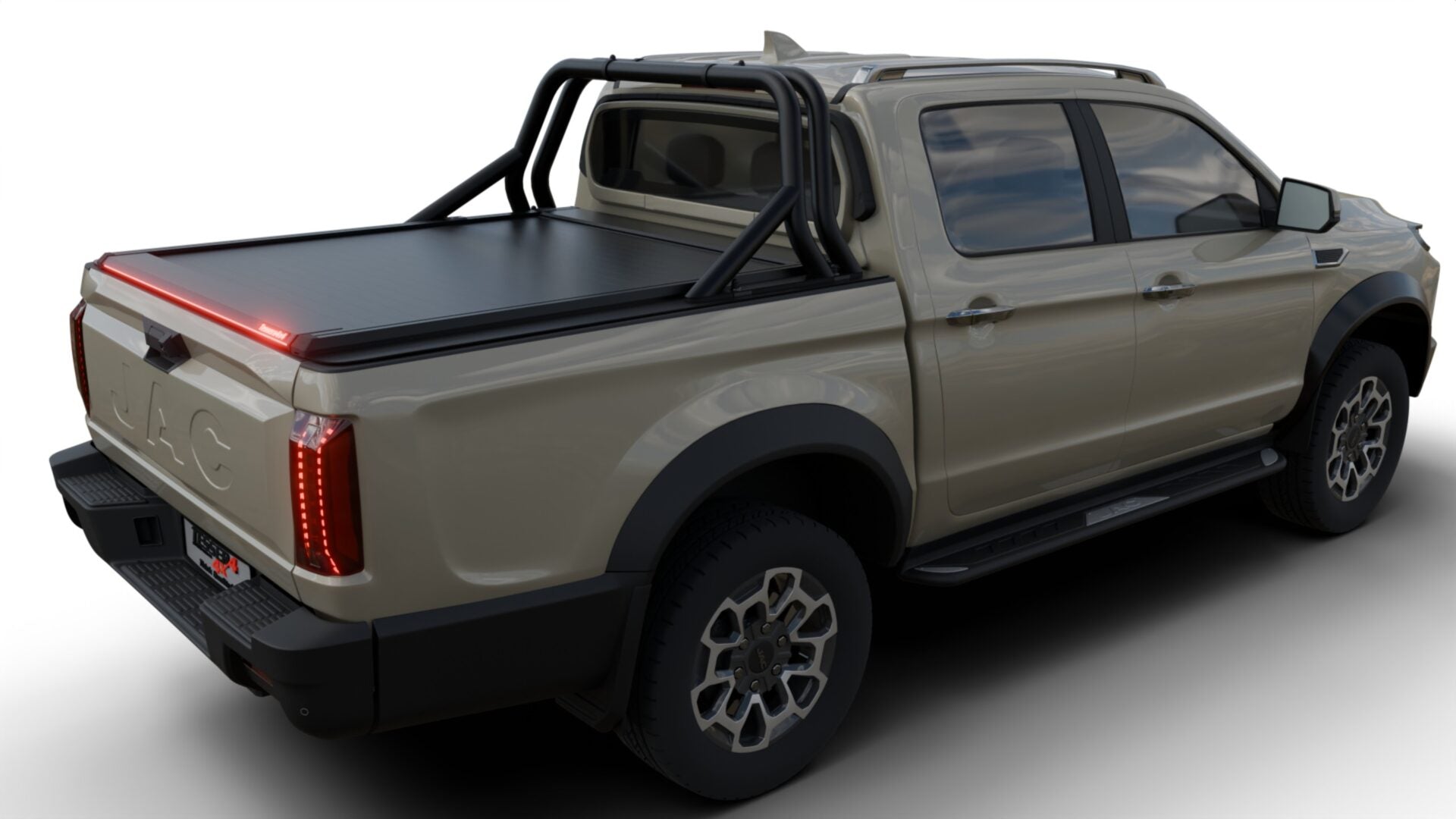 Tessera Roll+ Laderaumabdeckung "Basic" für Jac T9 EV 2025+ D/C Double Cab TESS 1444 ROLL black matt